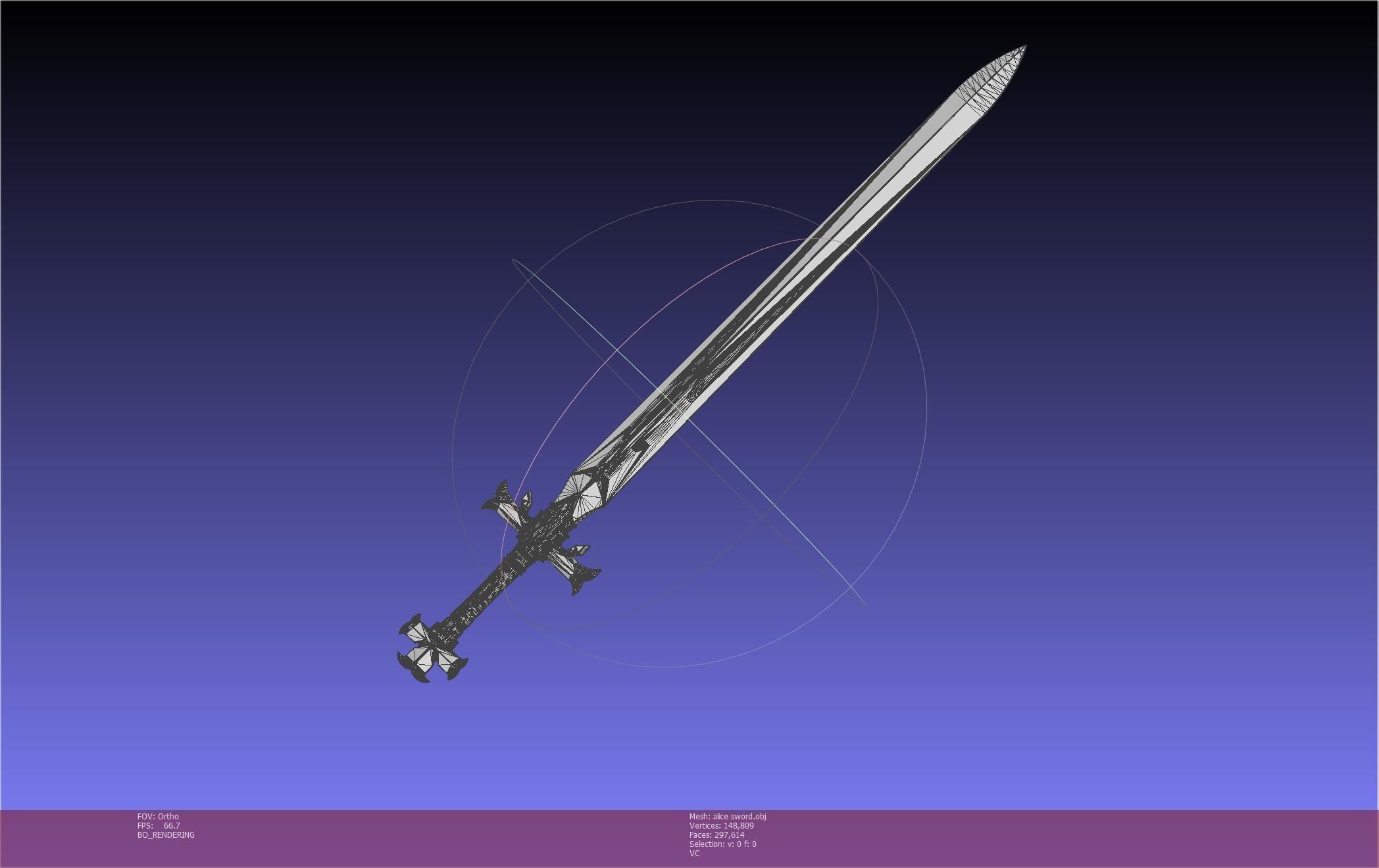 Sword Art Online Alicization Alice Sword Printable Assembly 3D print model_8