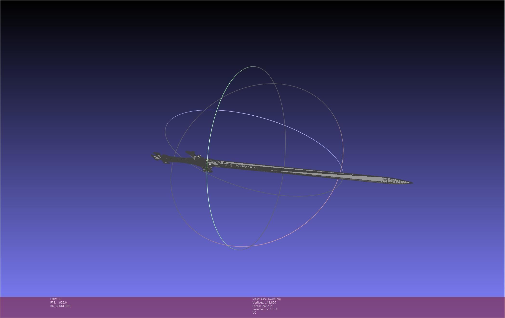 Sword Art Online Alicization Alice Sword Printable Assembly 3D print model_37