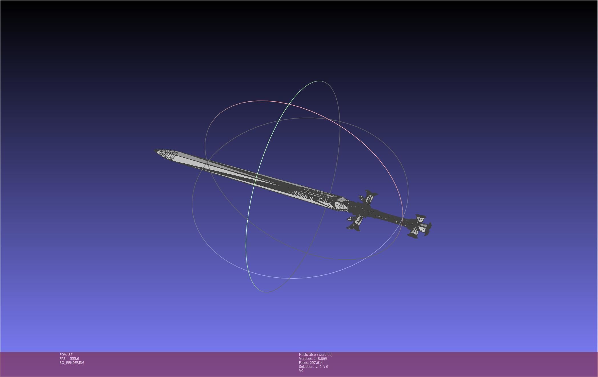 Sword Art Online Alicization Alice Sword Printable Assembly 3D print model_44