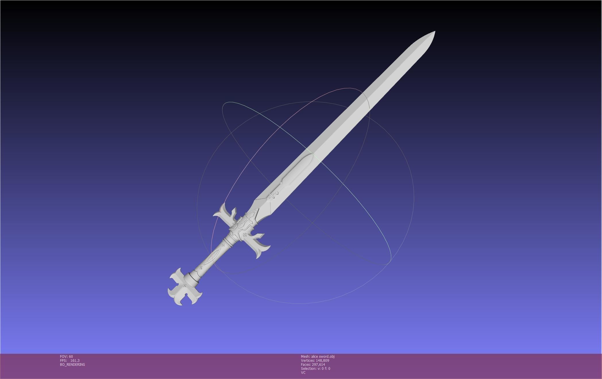 Sword Art Online Alicization Alice Sword Printable Assembly 3D print model_6