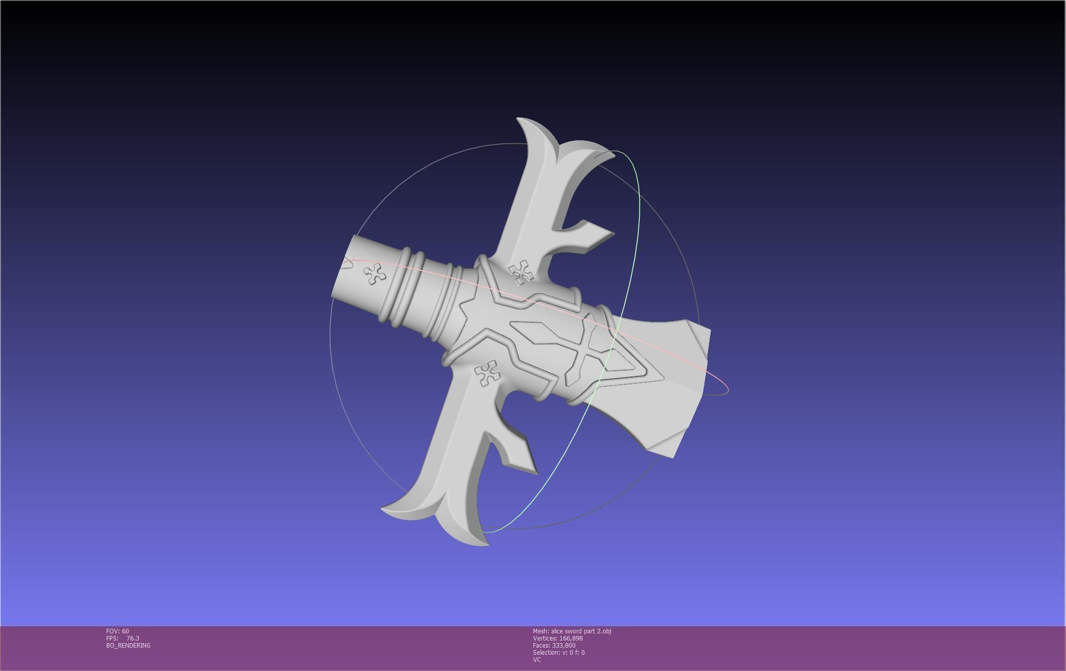 Sword Art Online Alicization Alice Sword Printable Assembly 3D print model_128