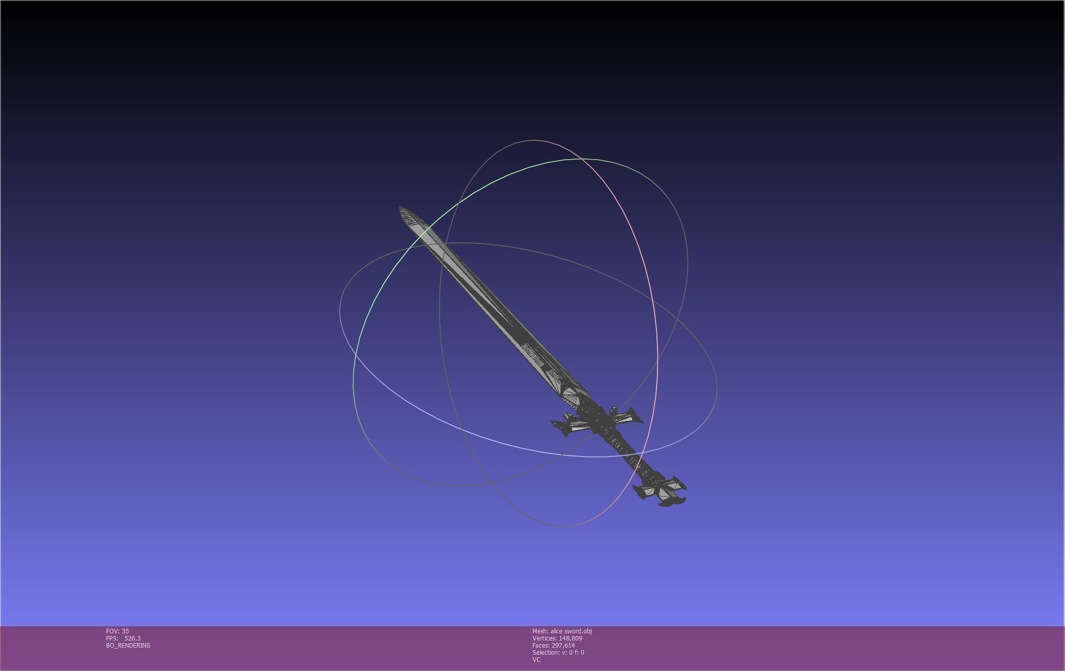 Sword Art Online Alicization Alice Sword Printable Assembly 3D print model_39