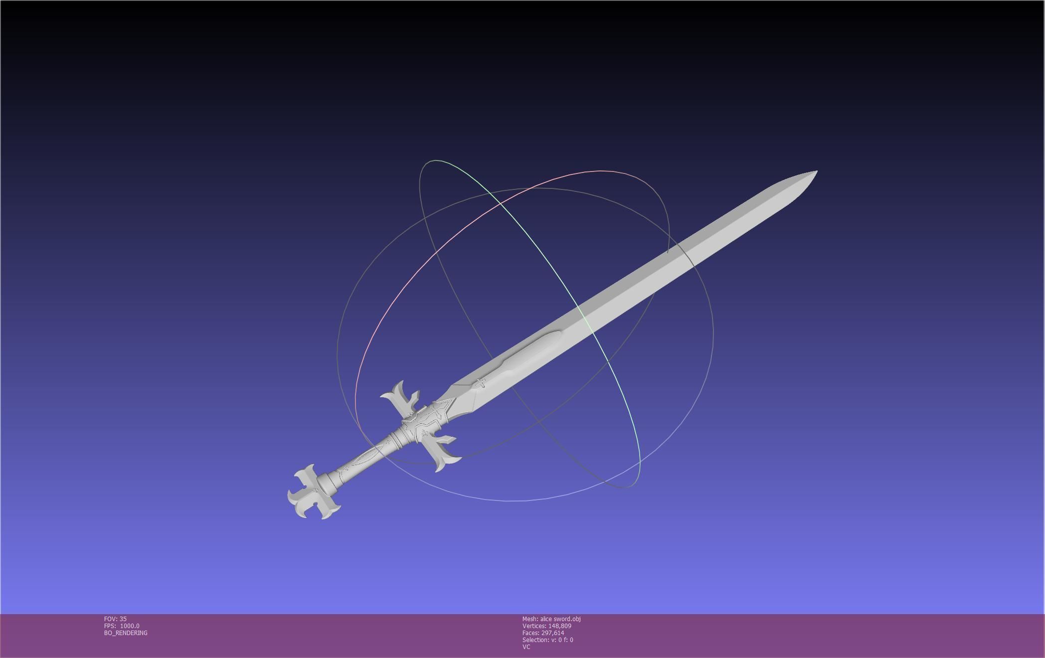 Sword Art Online Alicization Alice Sword Printable Assembly 3D print model_51