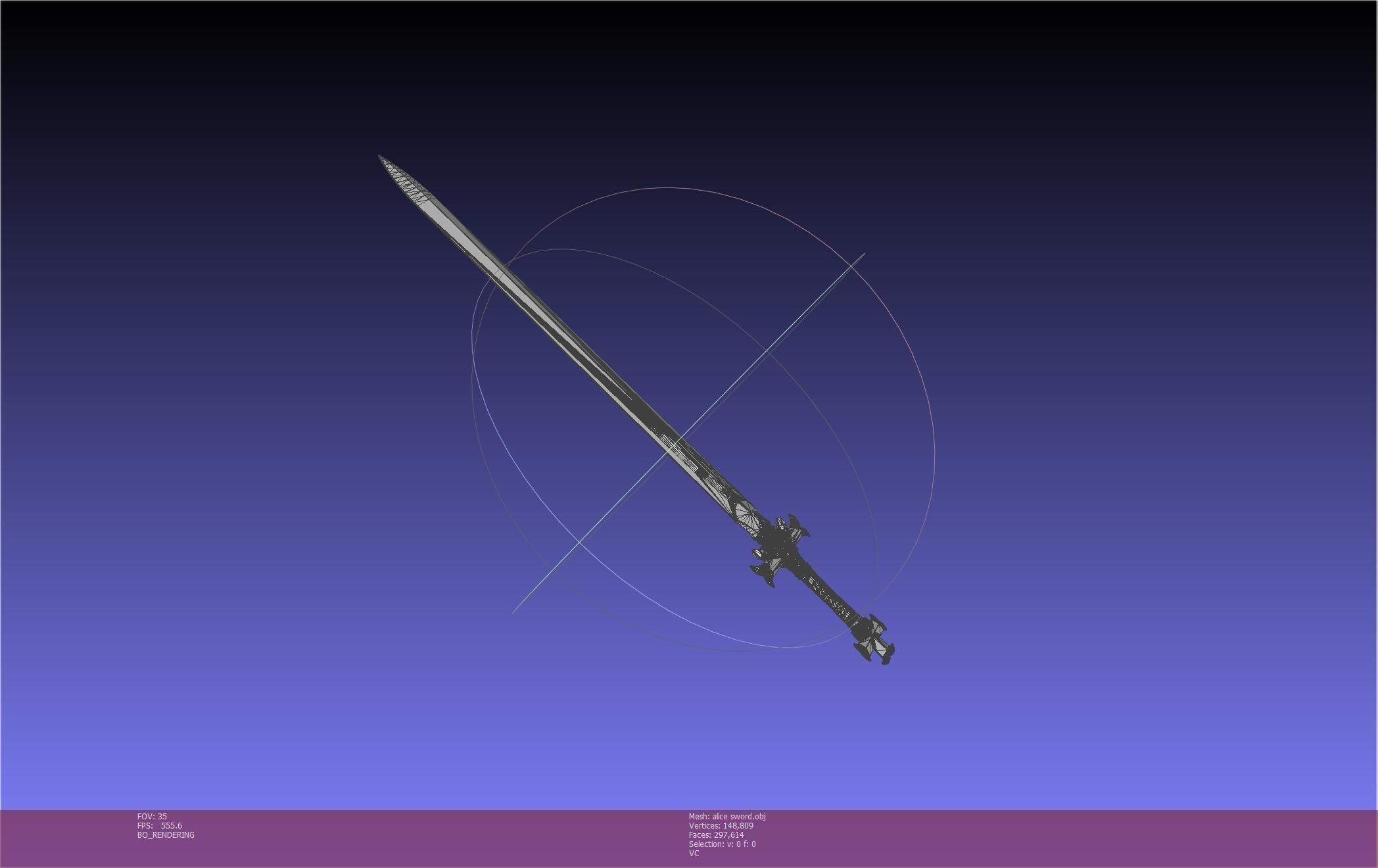 Sword Art Online Alicization Alice Sword Printable Assembly 3D print model_41