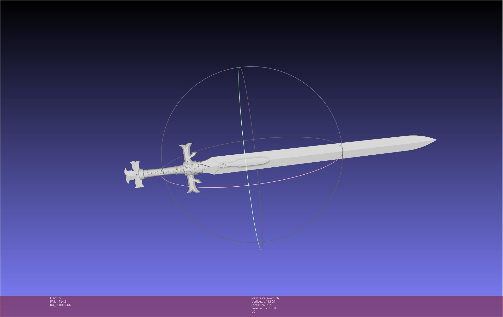 Sword Art Online Alicization Alice Sword Printable Assembly 3D print model_70