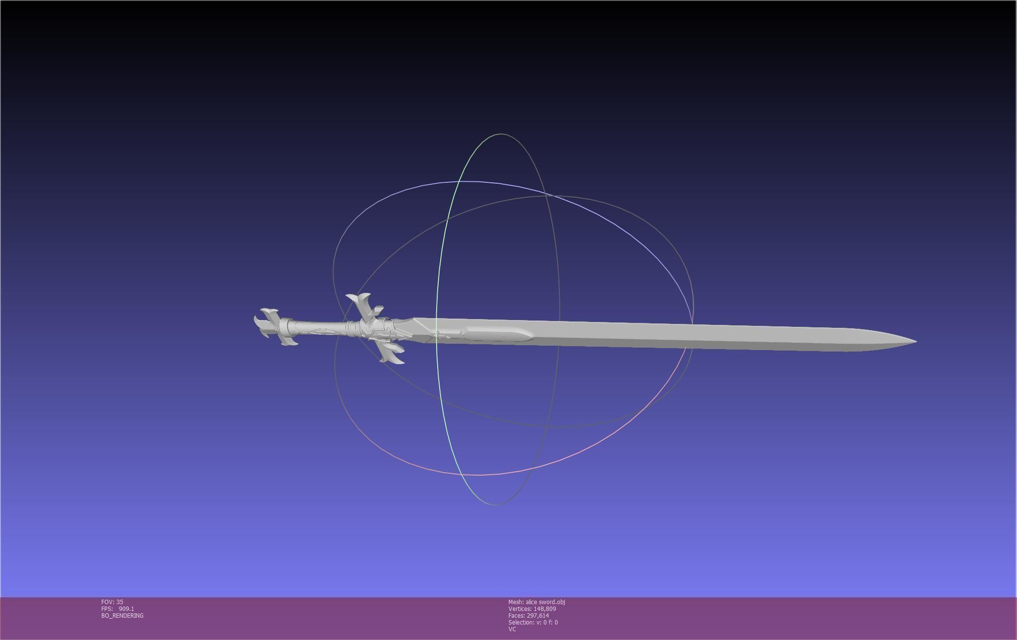 Sword Art Online Alicization Alice Sword Printable Assembly 3D print model_85