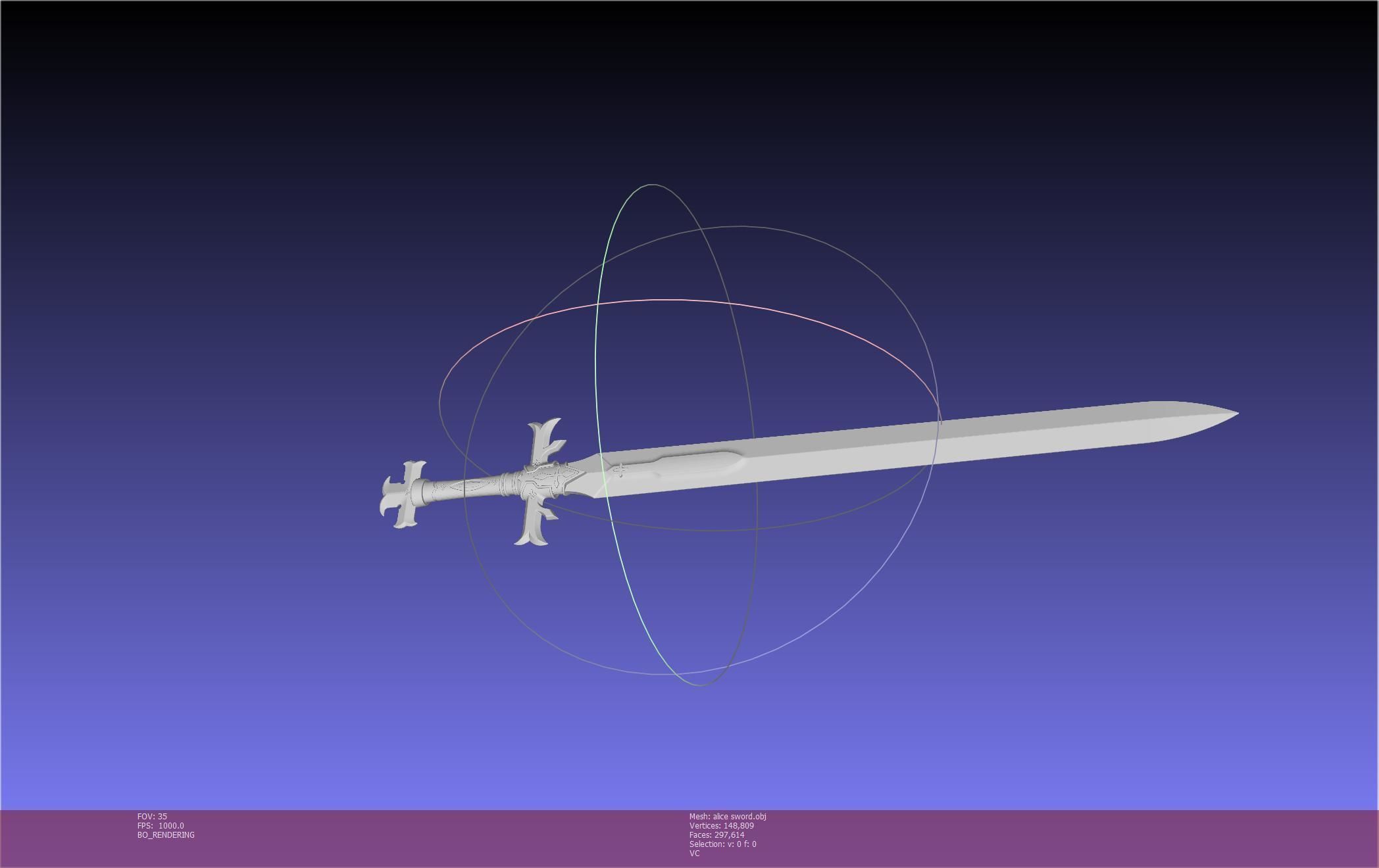 Sword Art Online Alicization Alice Sword Printable Assembly 3D print model_80