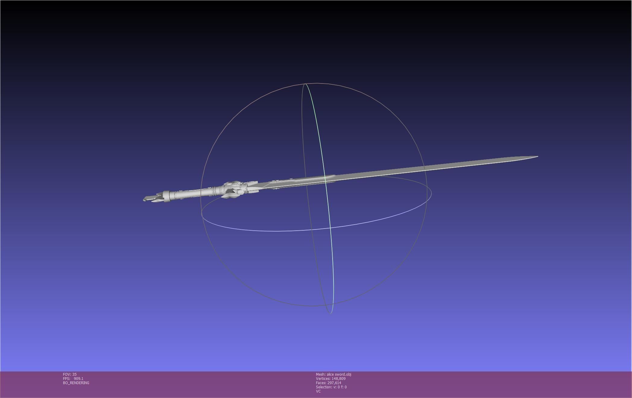 Sword Art Online Alicization Alice Sword Printable Assembly 3D print model_64