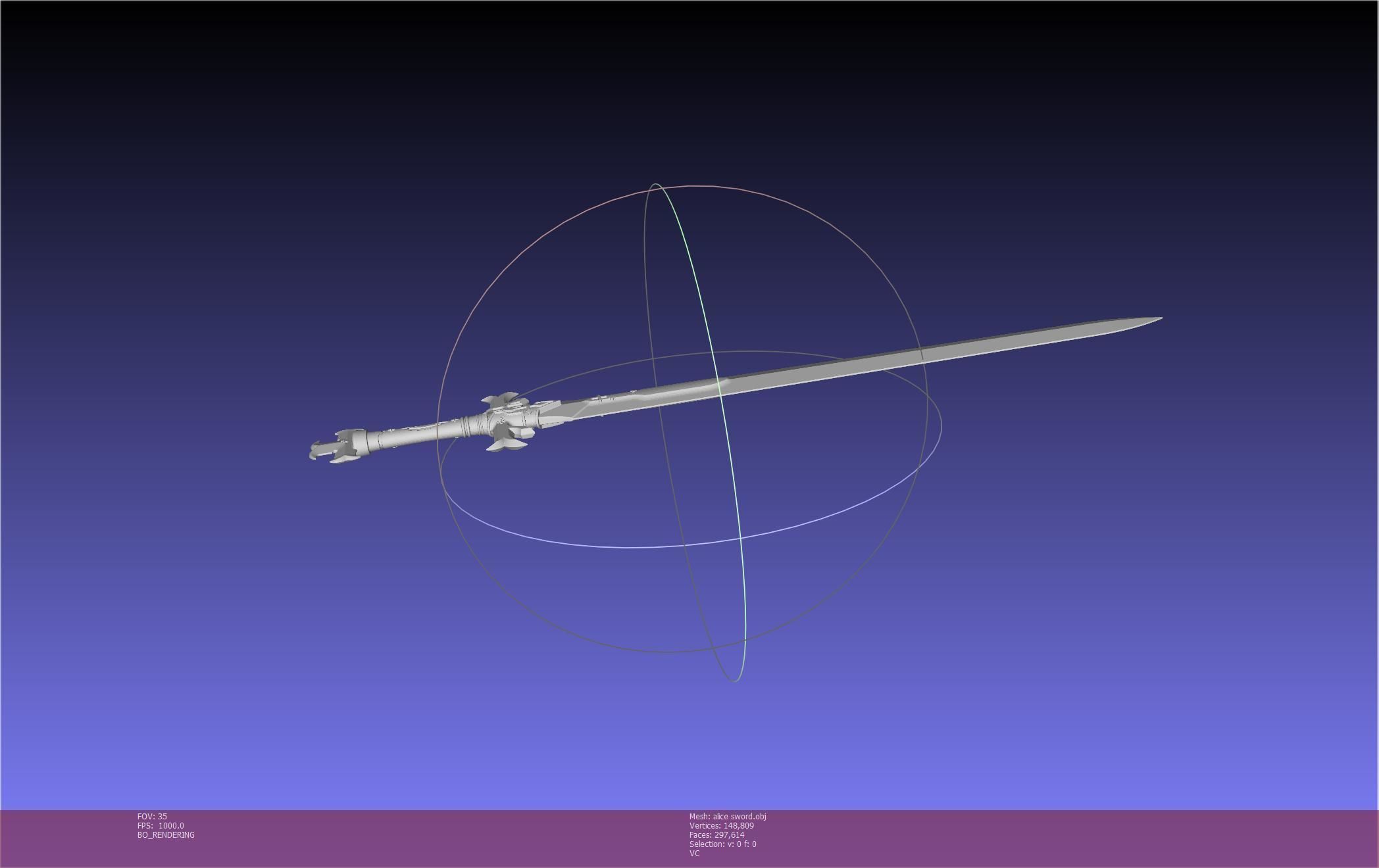 Sword Art Online Alicization Alice Sword Printable Assembly 3D print model_62