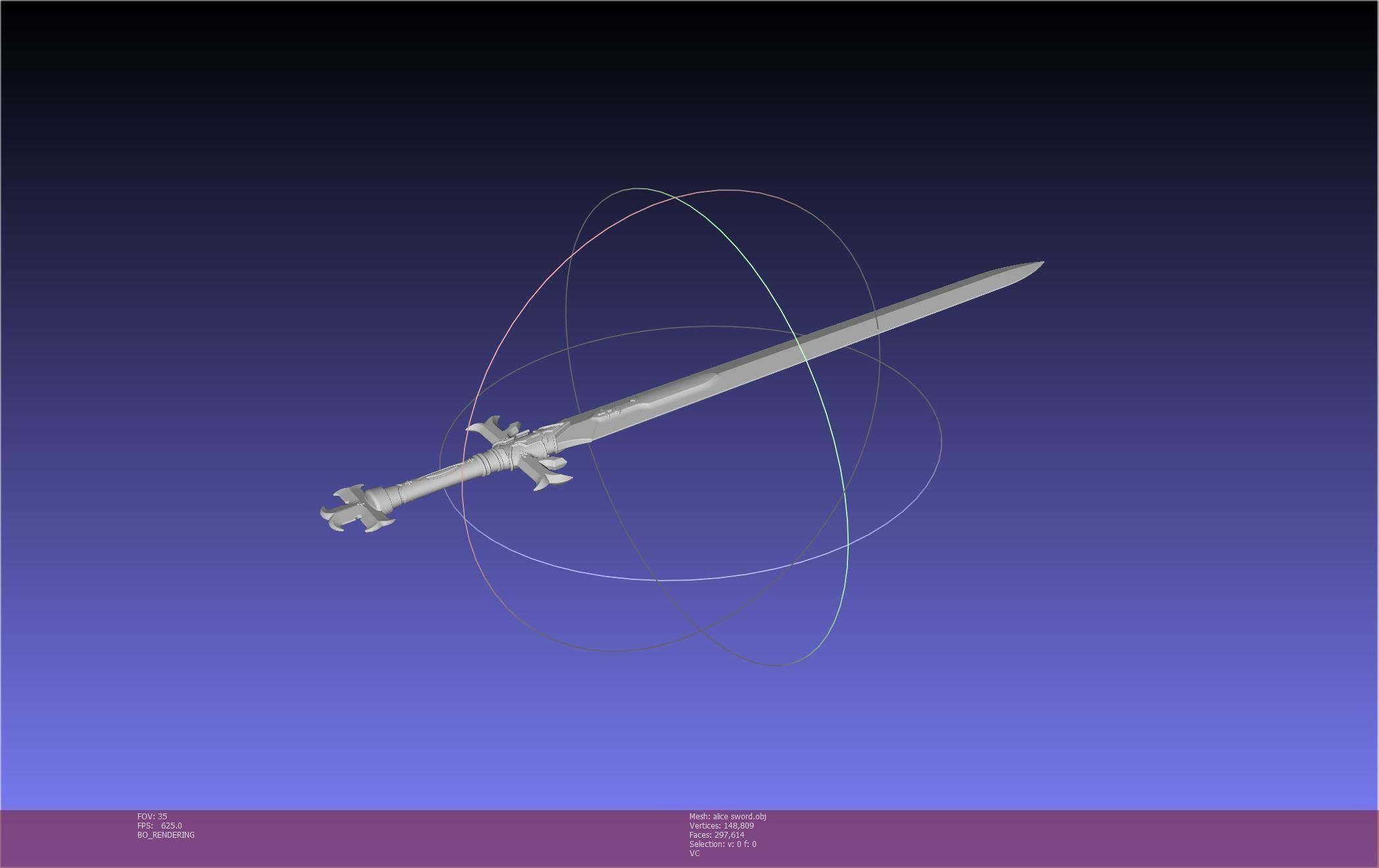 Sword Art Online Alicization Alice Sword Printable Assembly 3D print model_90