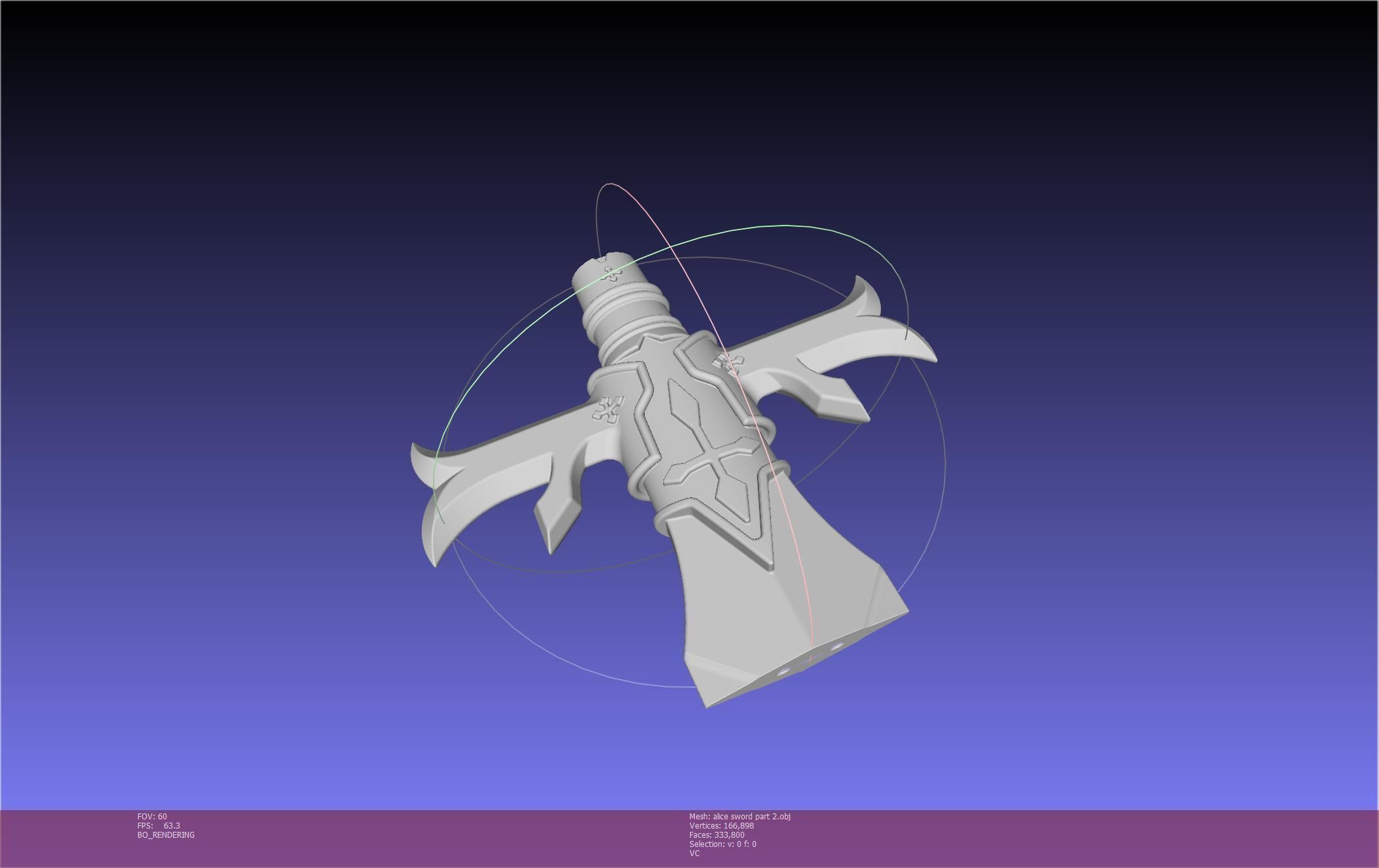 Sword Art Online Alicization Alice Sword Printable Assembly 3D print model_129