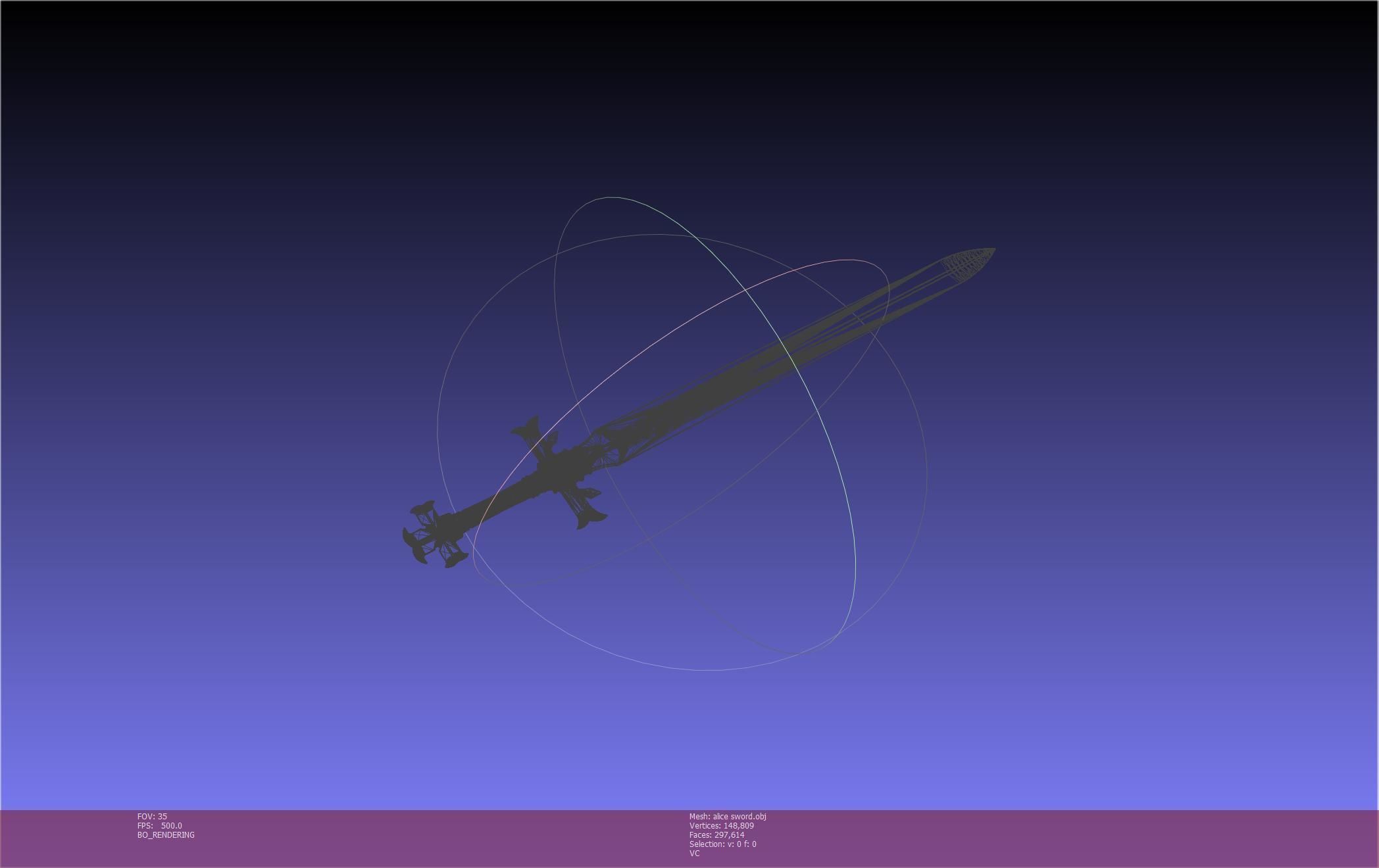 Sword Art Online Alicization Alice Sword Printable Assembly 3D print model_109