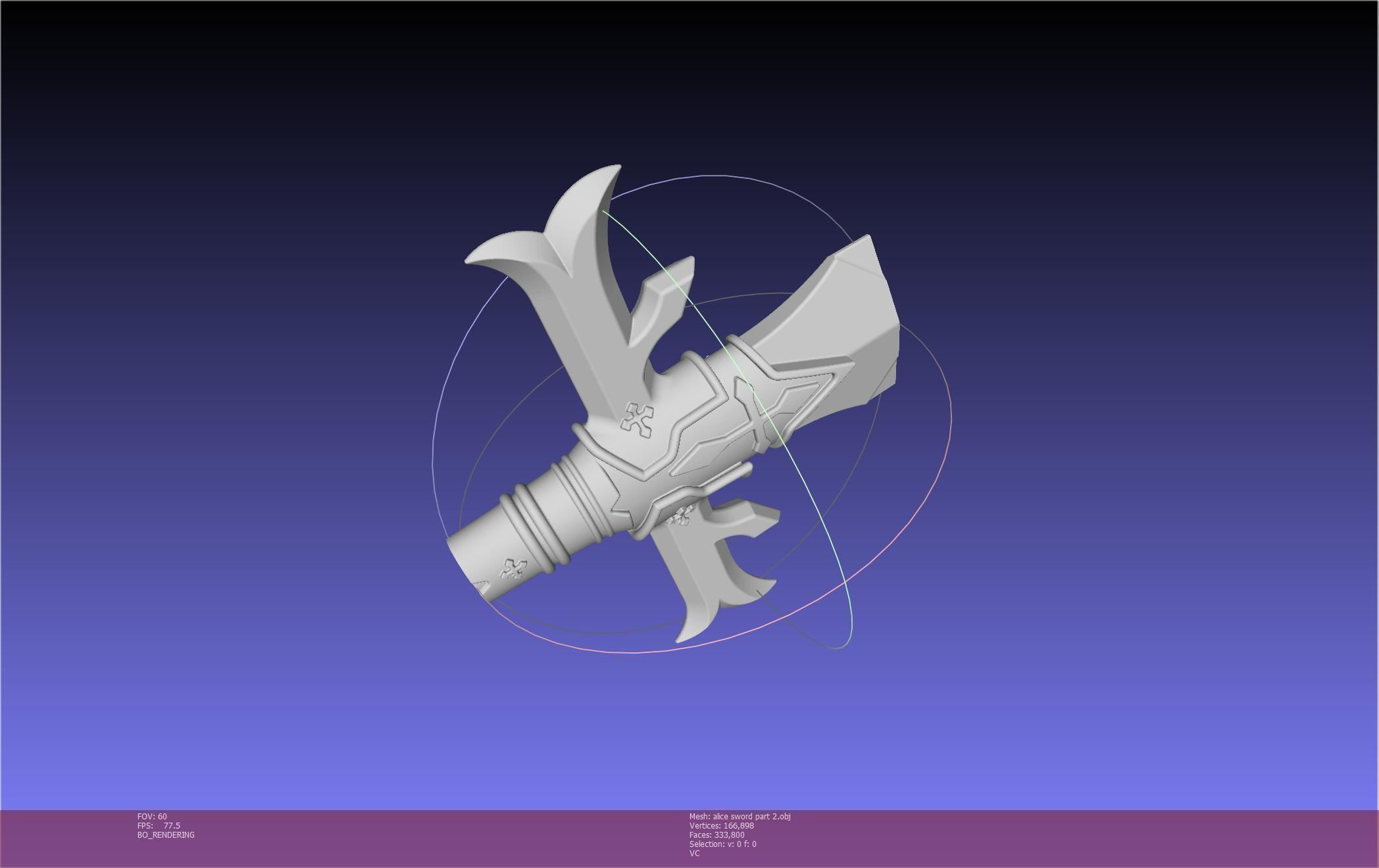 Sword Art Online Alicization Alice Sword Printable Assembly 3D print model_125