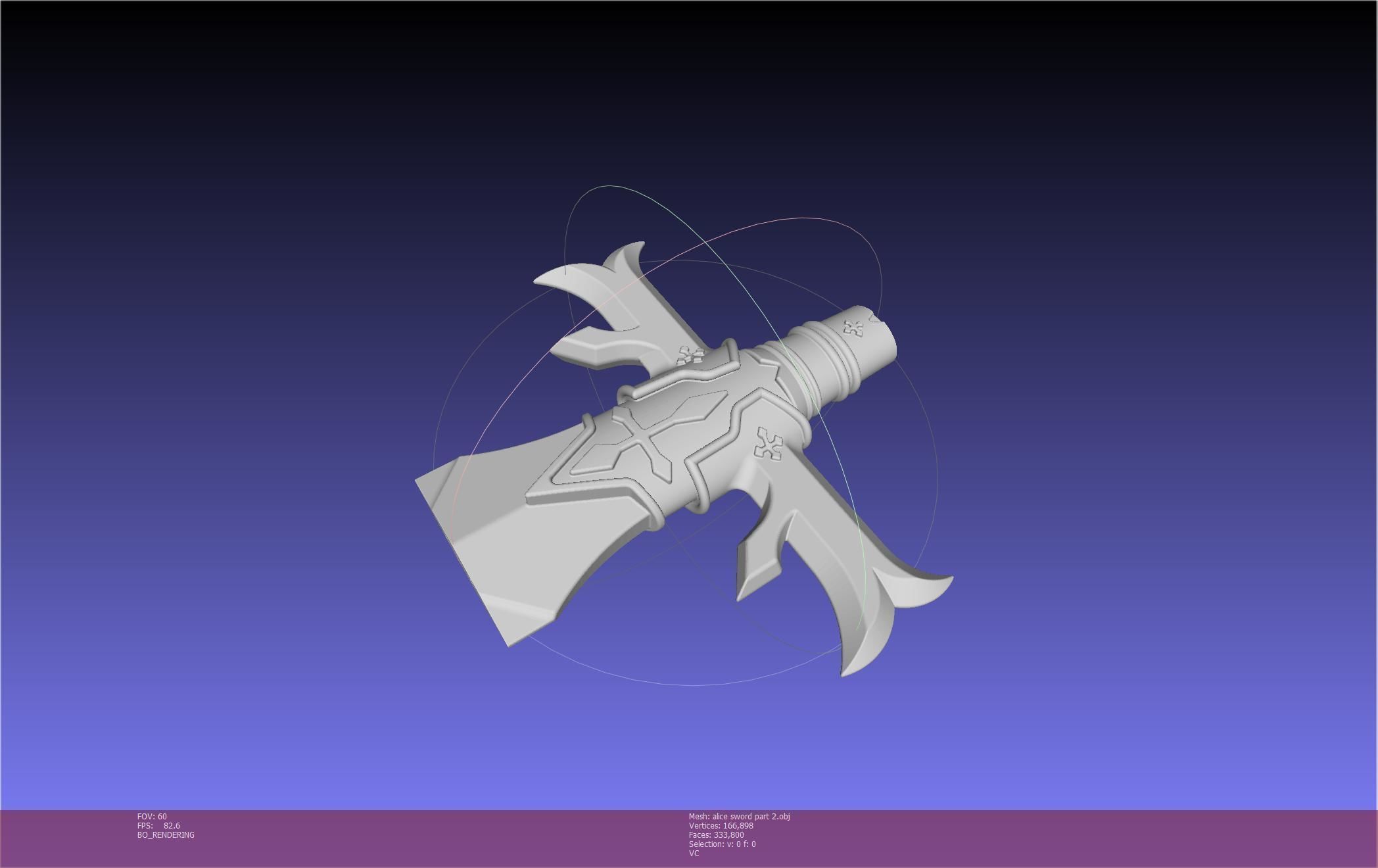 Sword Art Online Alicization Alice Sword Printable Assembly 3D print model_132