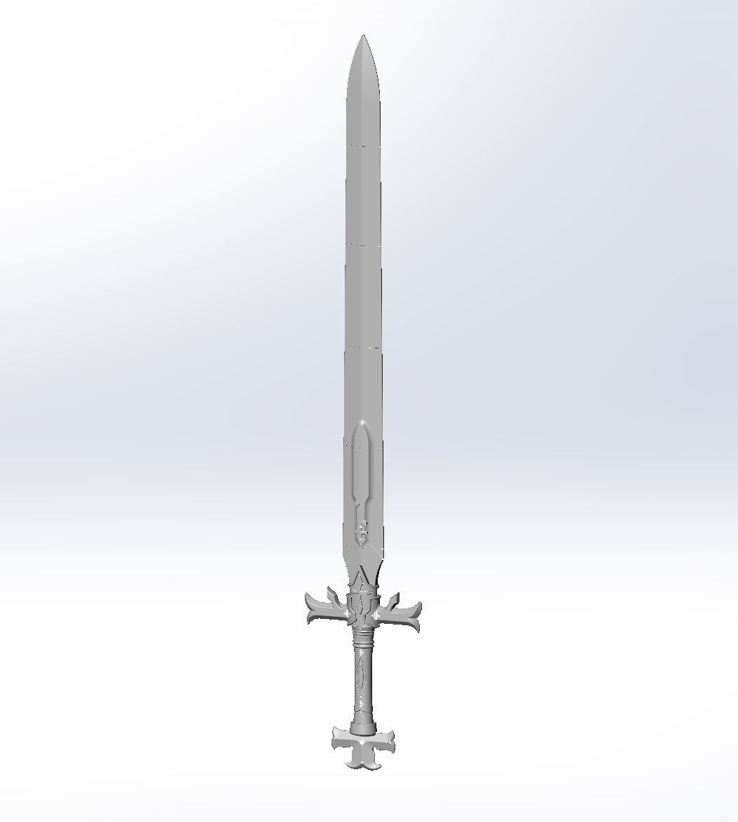 Sword Art Online Alicization Alice Sword Printable Assembly 3D print model_2