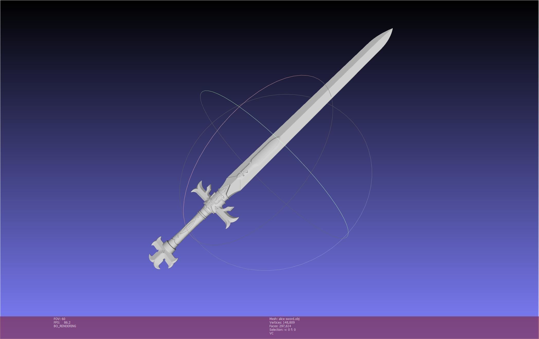 Sword Art Online Alicization Alice Sword Printable Assembly 3D print model_9