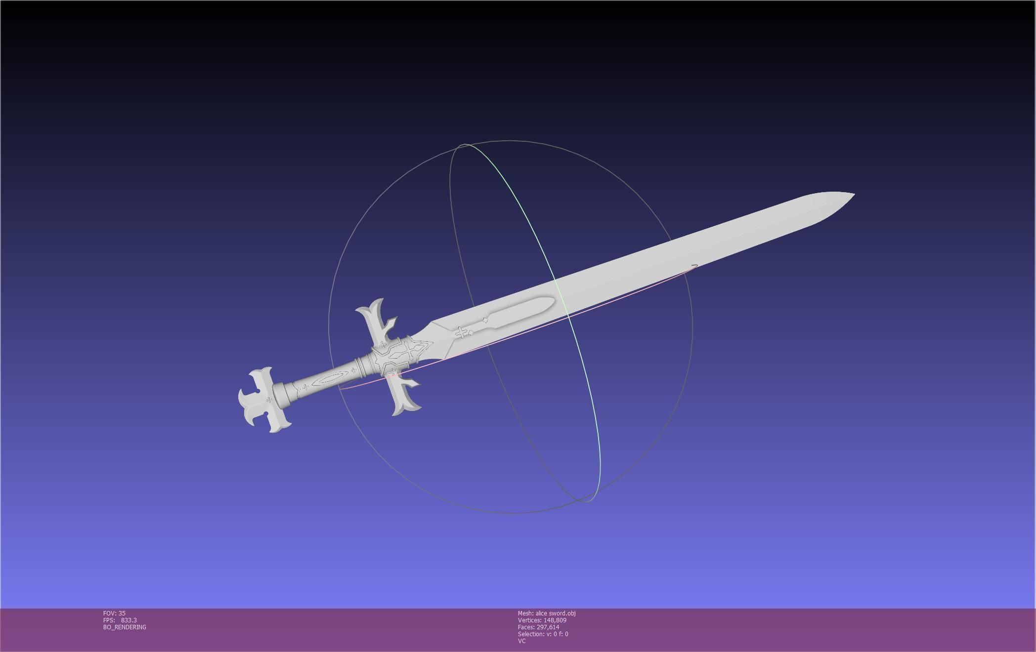 Sword Art Online Alicization Alice Sword Printable Assembly 3D print model_59
