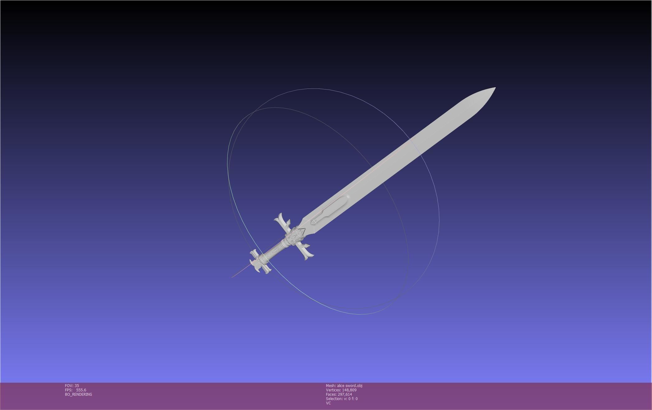 Sword Art Online Alicization Alice Sword Printable Assembly 3D print model_47
