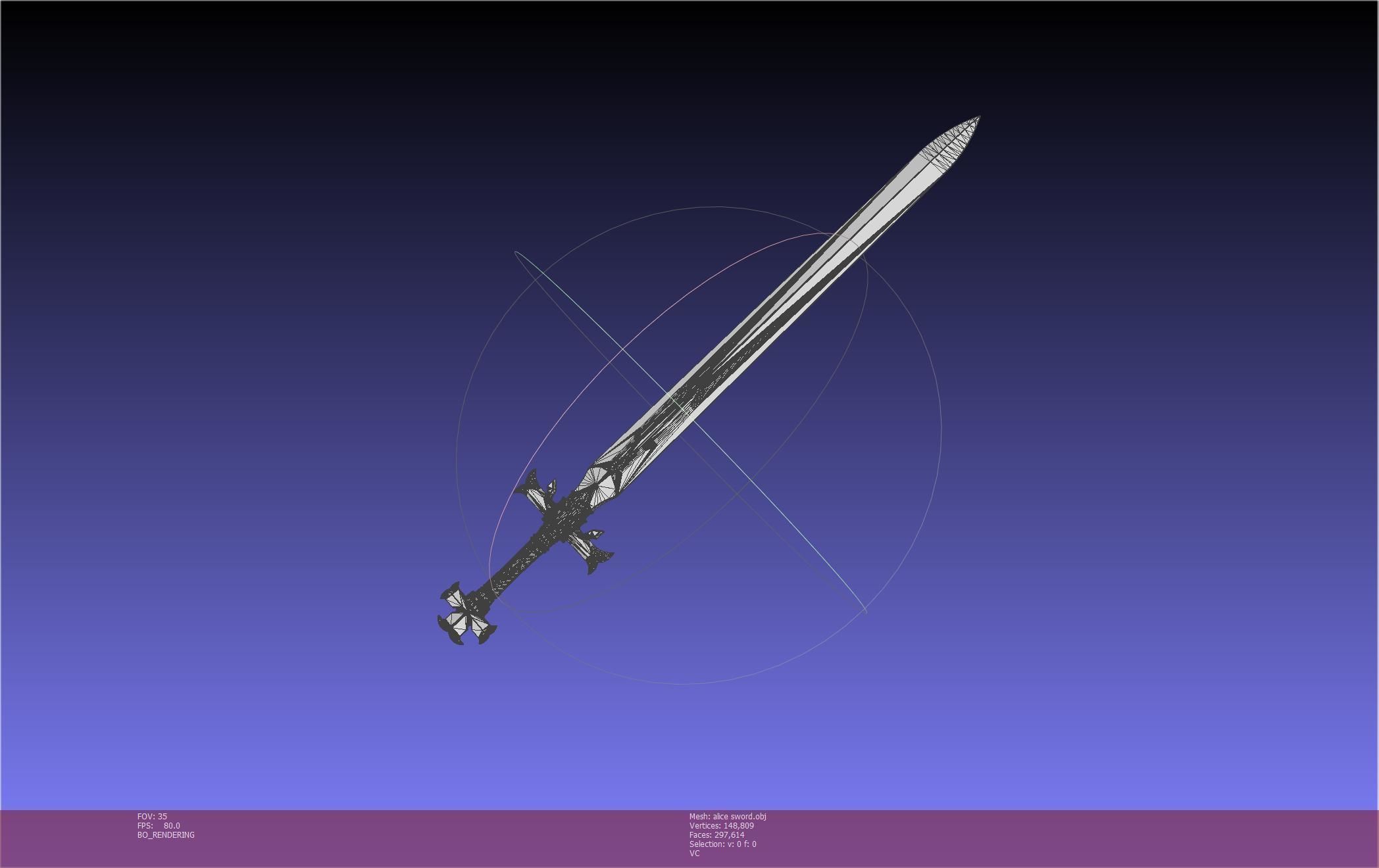 Sword Art Online Alicization Alice Sword Printable Assembly 3D print model_13