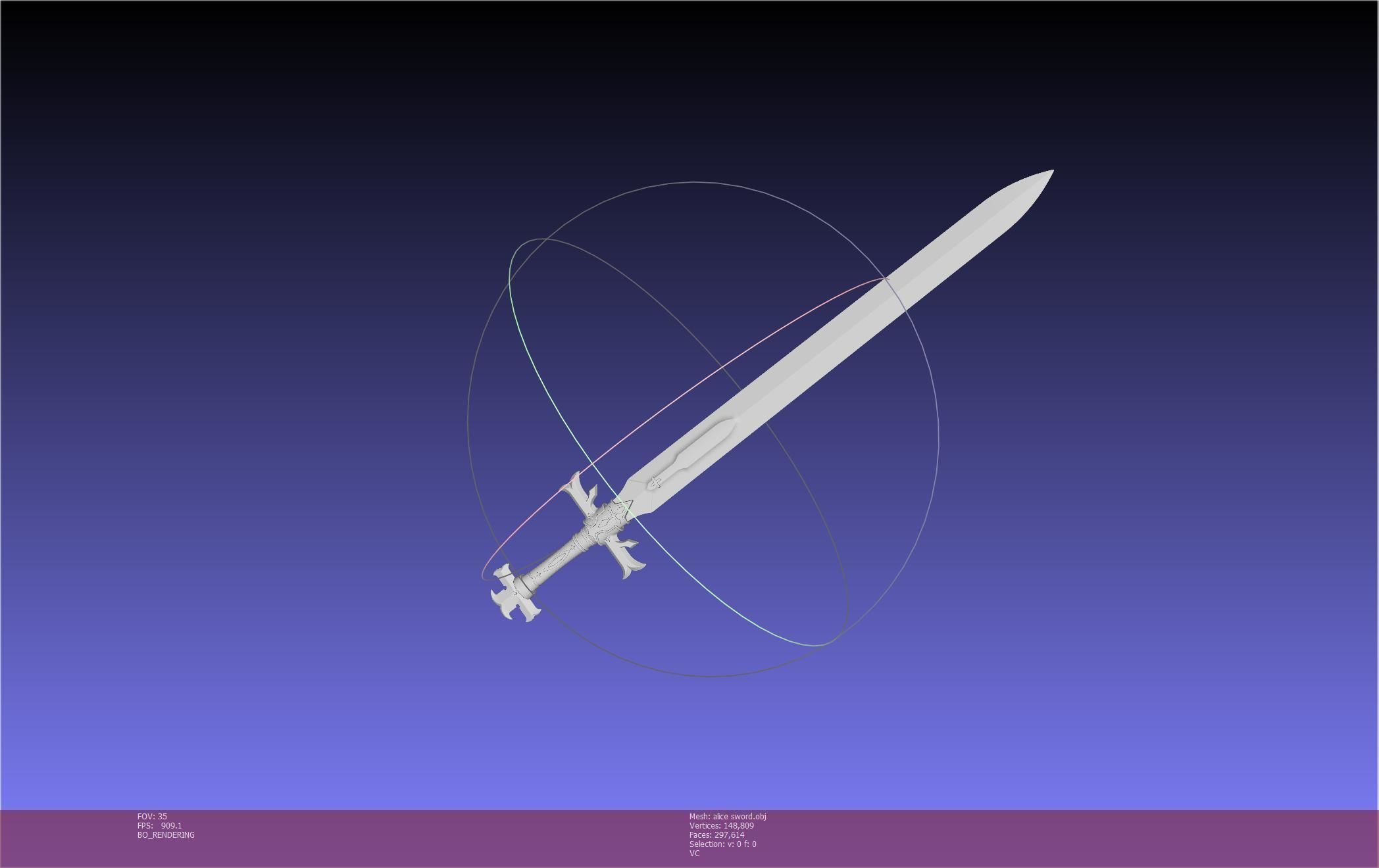 Sword Art Online Alicization Alice Sword Printable Assembly 3D print model_49