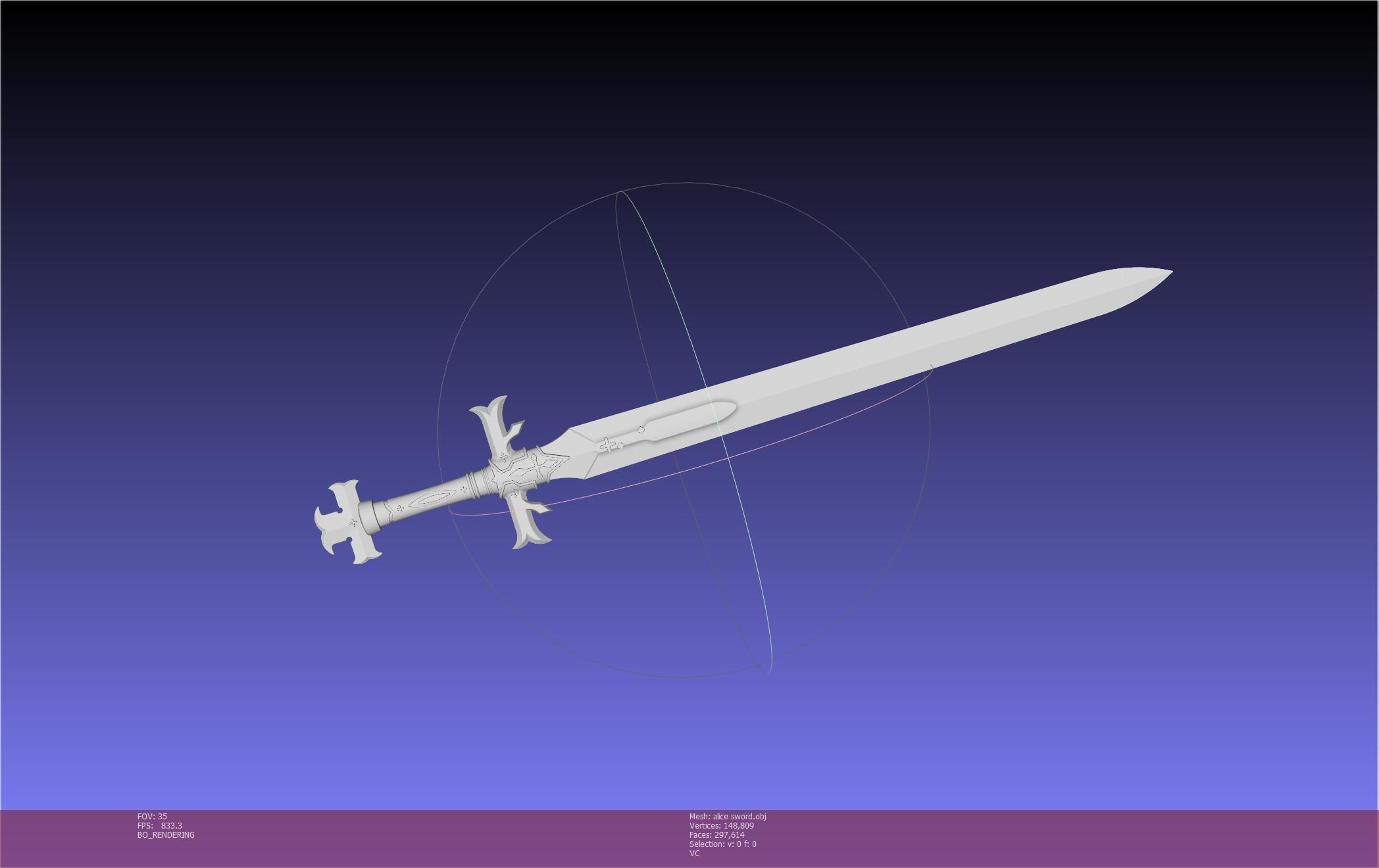 Sword Art Online Alicization Alice Sword Printable Assembly 3D print model_55