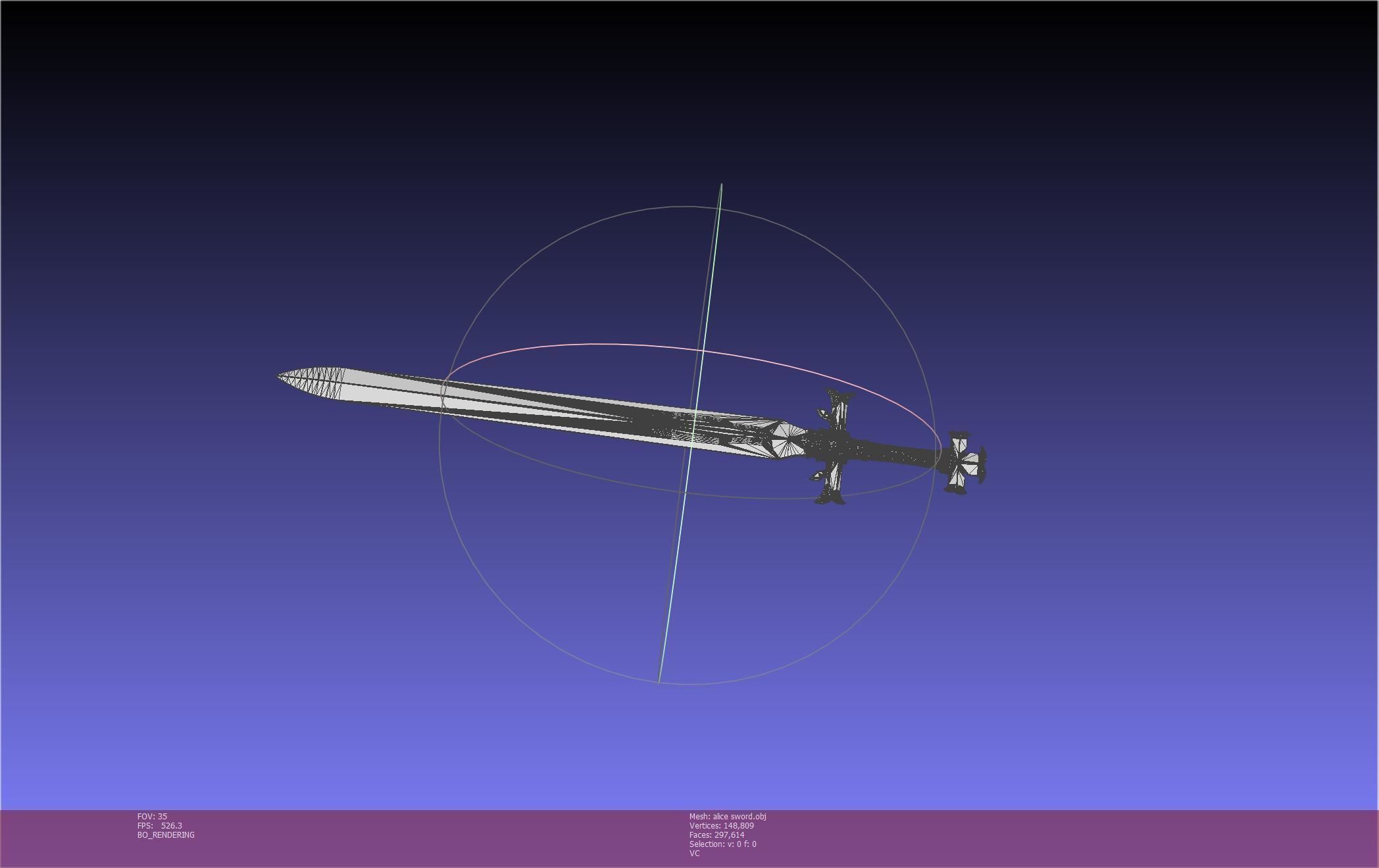 Sword Art Online Alicization Alice Sword Printable Assembly 3D print model_31