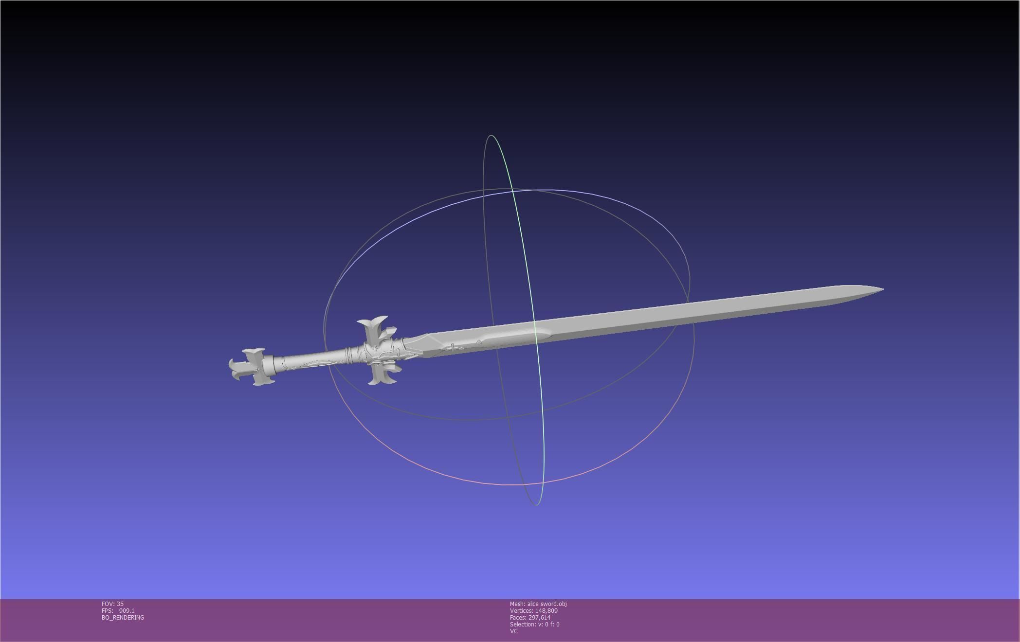 Sword Art Online Alicization Alice Sword Printable Assembly 3D print model_74