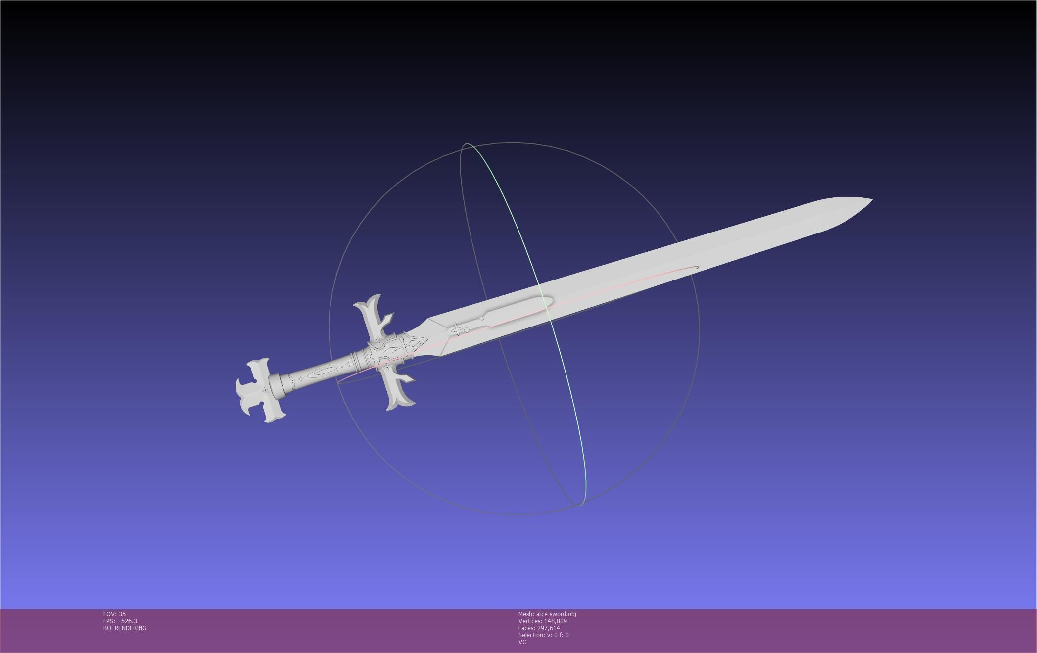 Sword Art Online Alicization Alice Sword Printable Assembly 3D print model_57