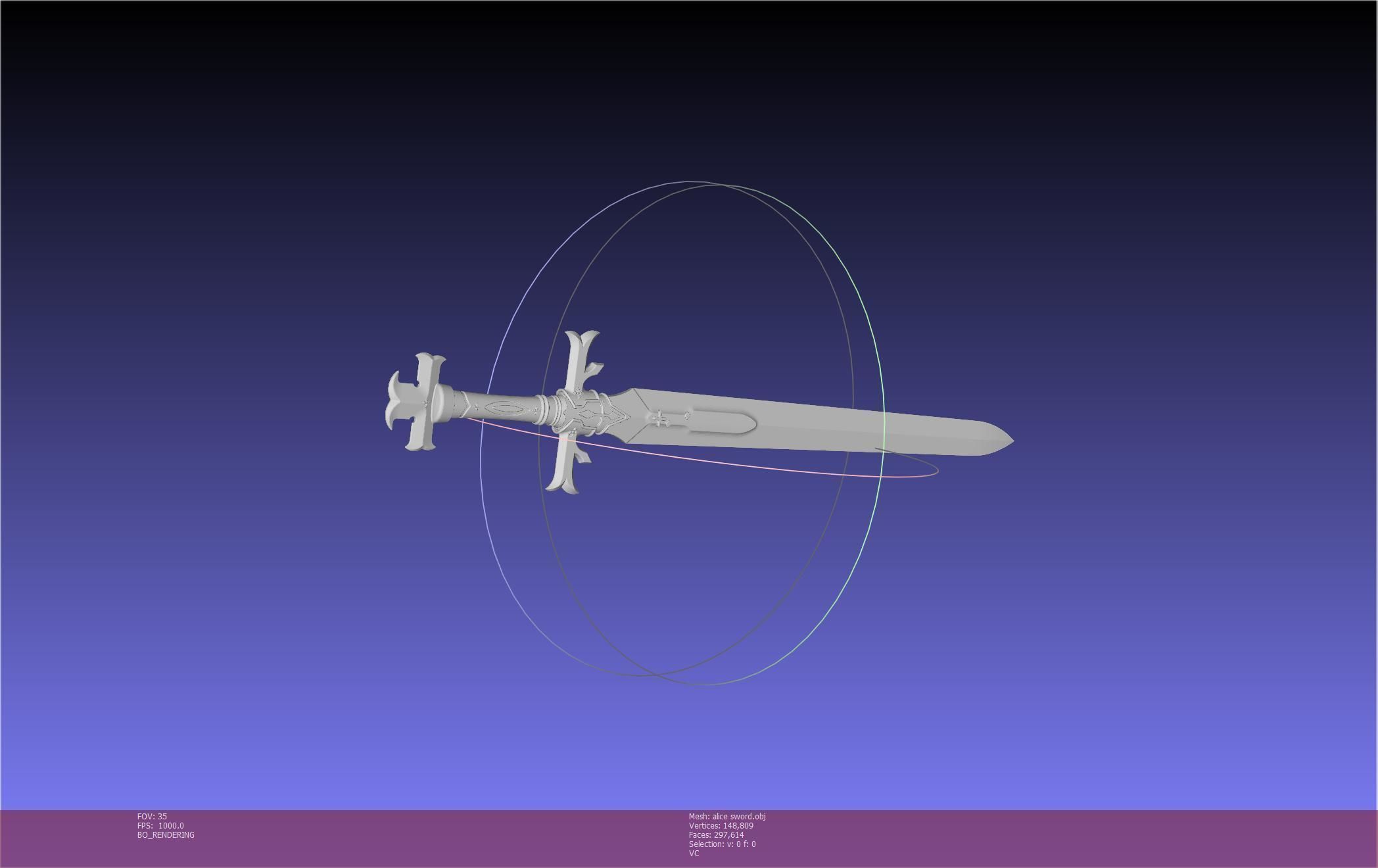 Sword Art Online Alicization Alice Sword Printable Assembly 3D print model_83