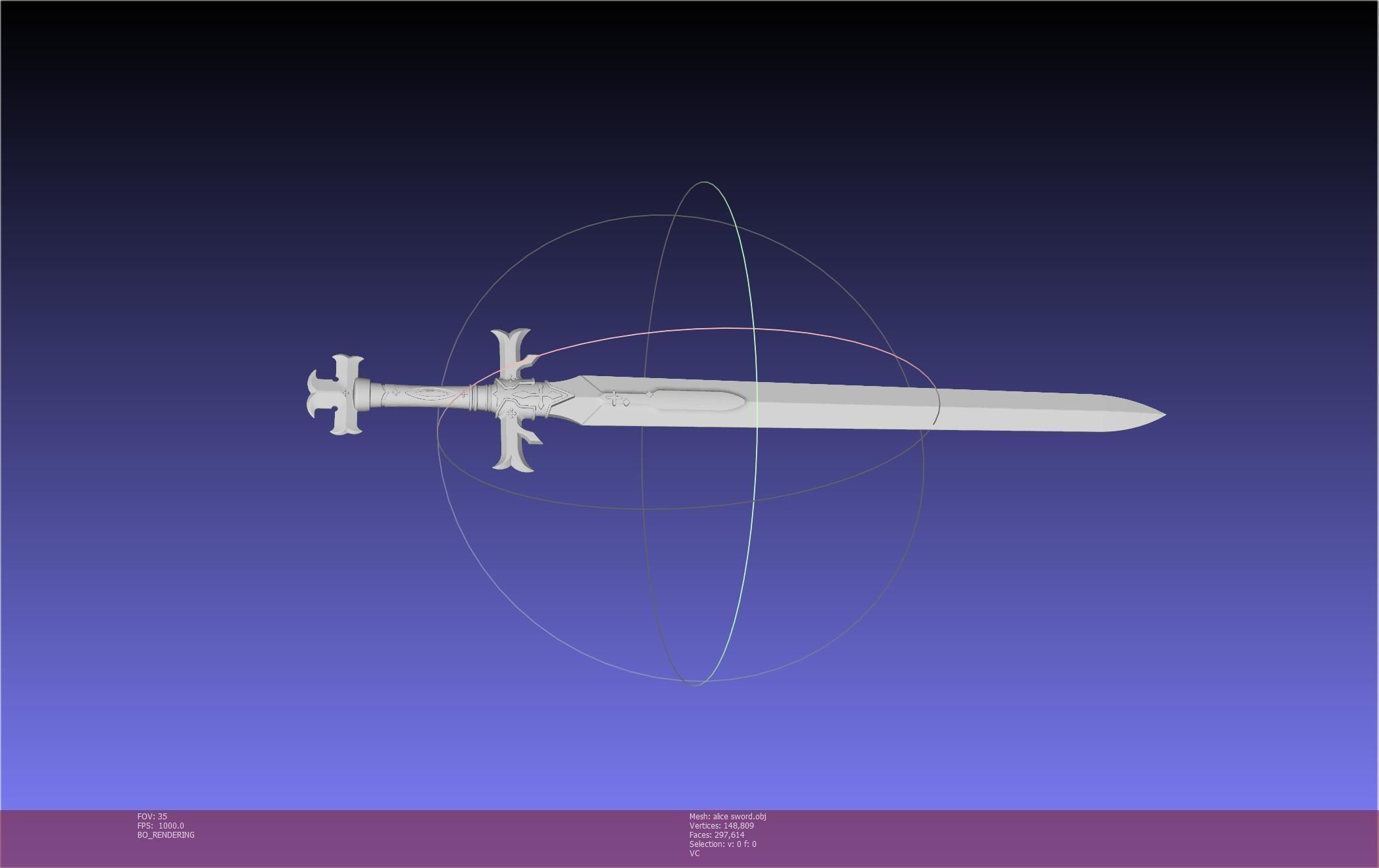 Sword Art Online Alicization Alice Sword Printable Assembly 3D print model_53