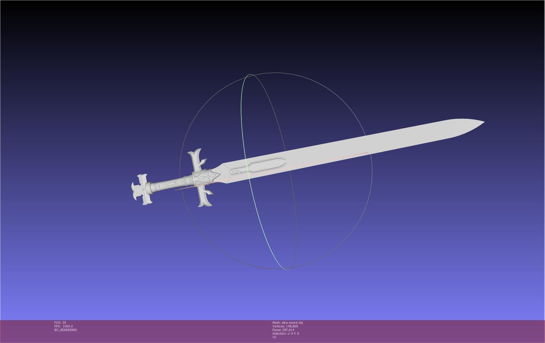 Sword Art Online Alicization Alice Sword Printable Assembly 3D print model_60