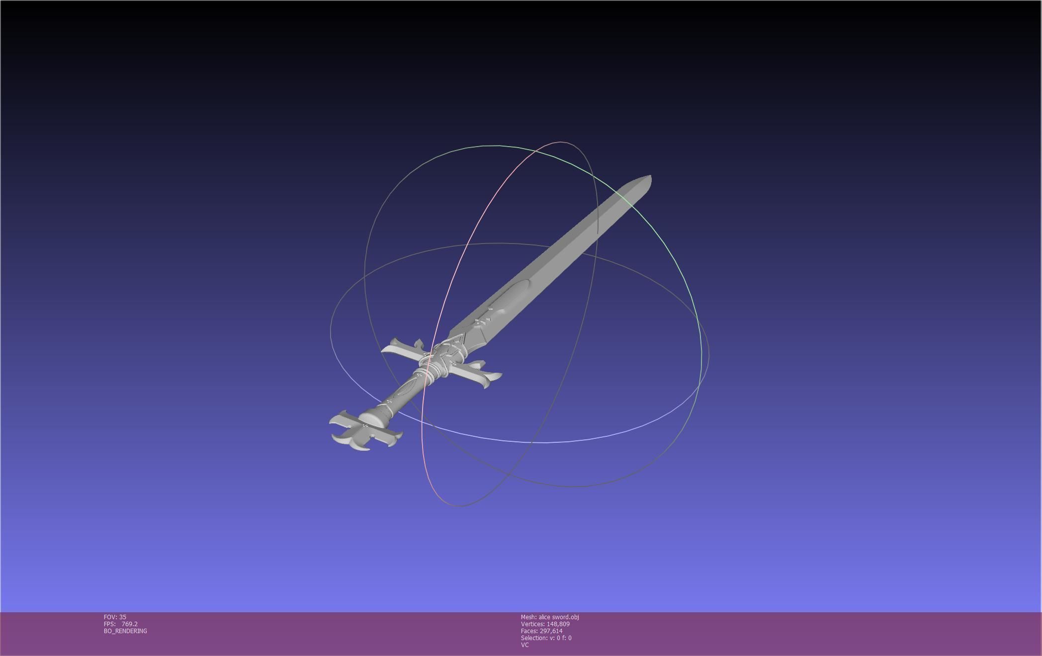 Sword Art Online Alicization Alice Sword Printable Assembly 3D print model_97