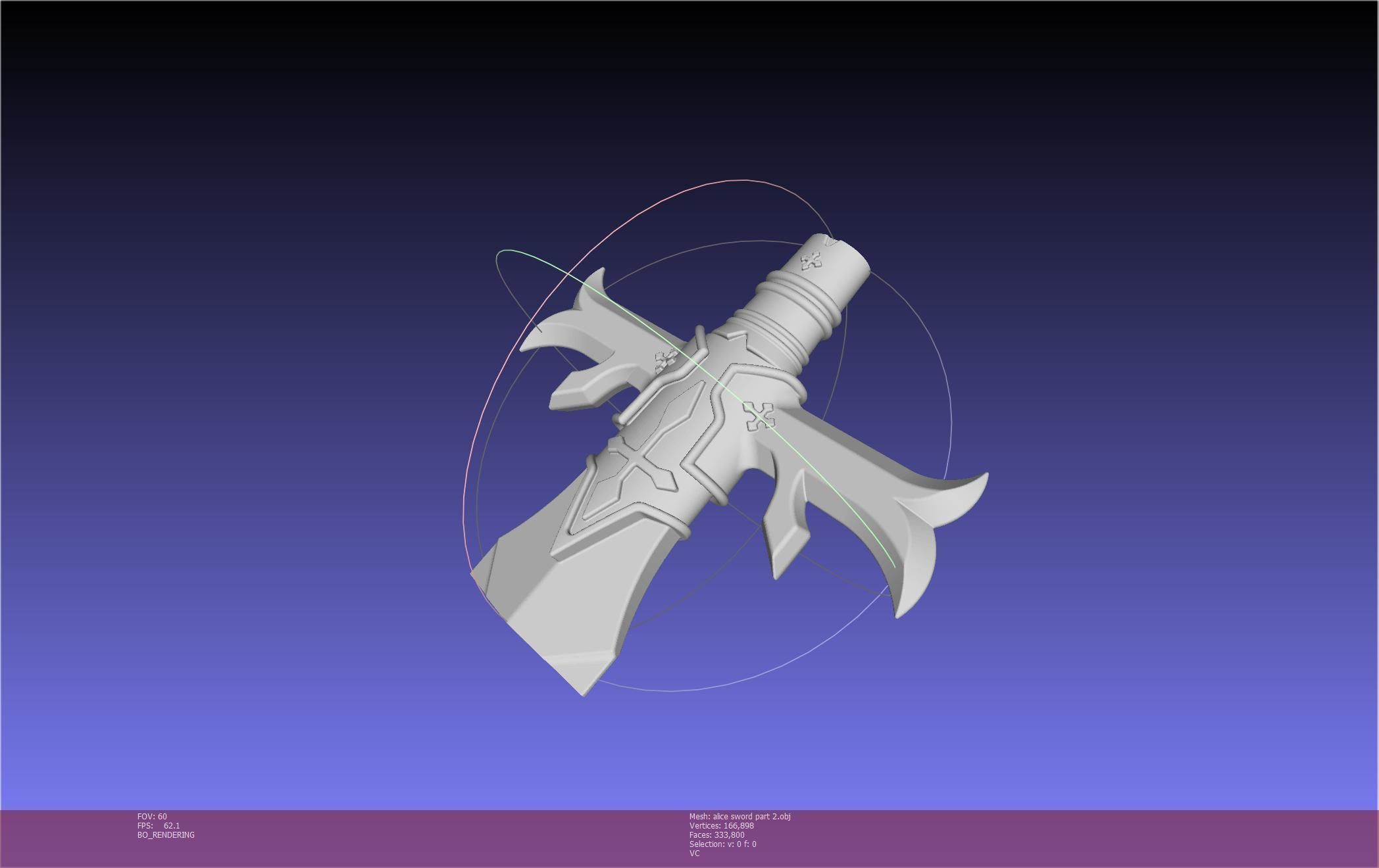 Sword Art Online Alicization Alice Sword Printable Assembly 3D print model_131