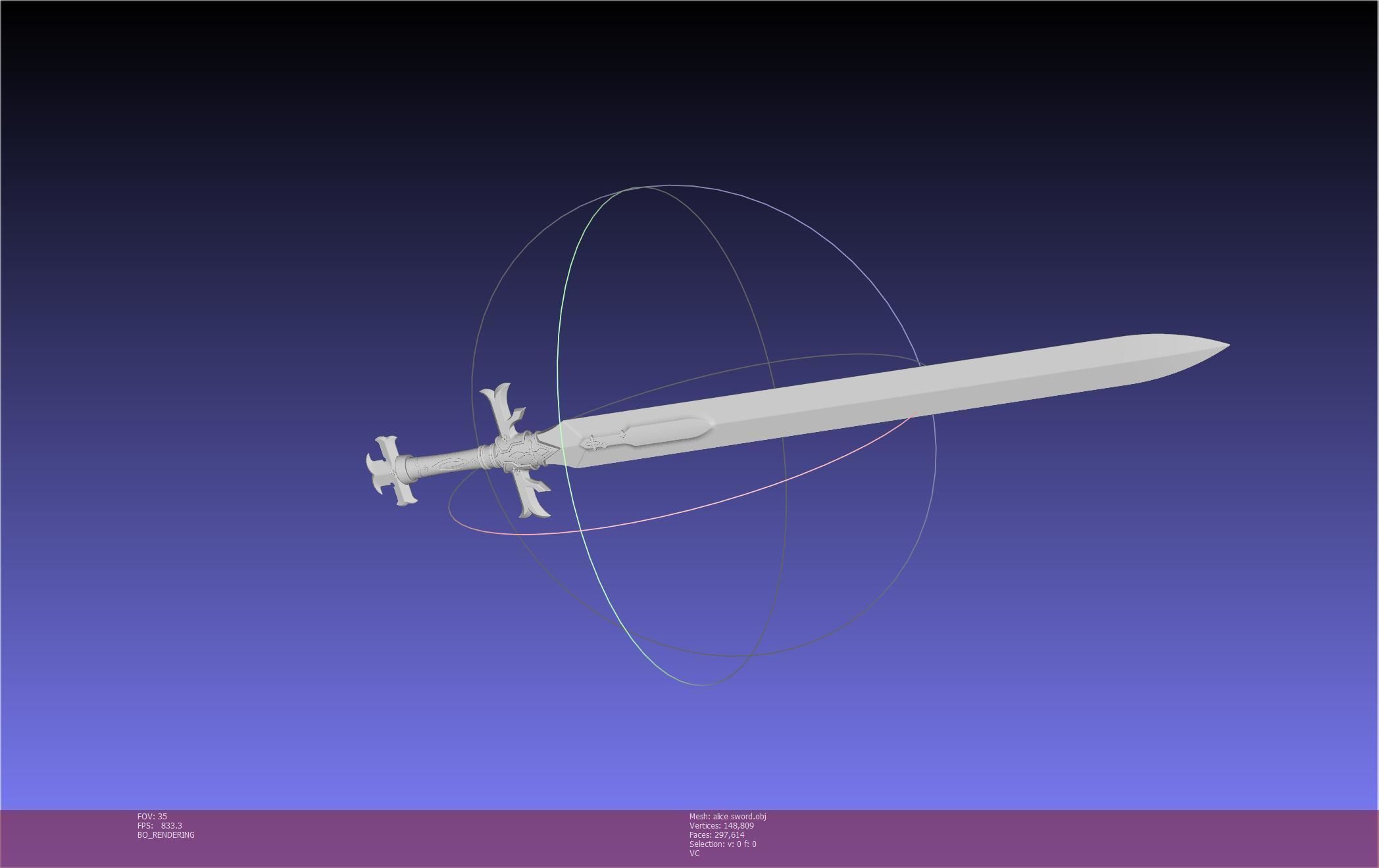 Sword Art Online Alicization Alice Sword Printable Assembly 3D print model_79