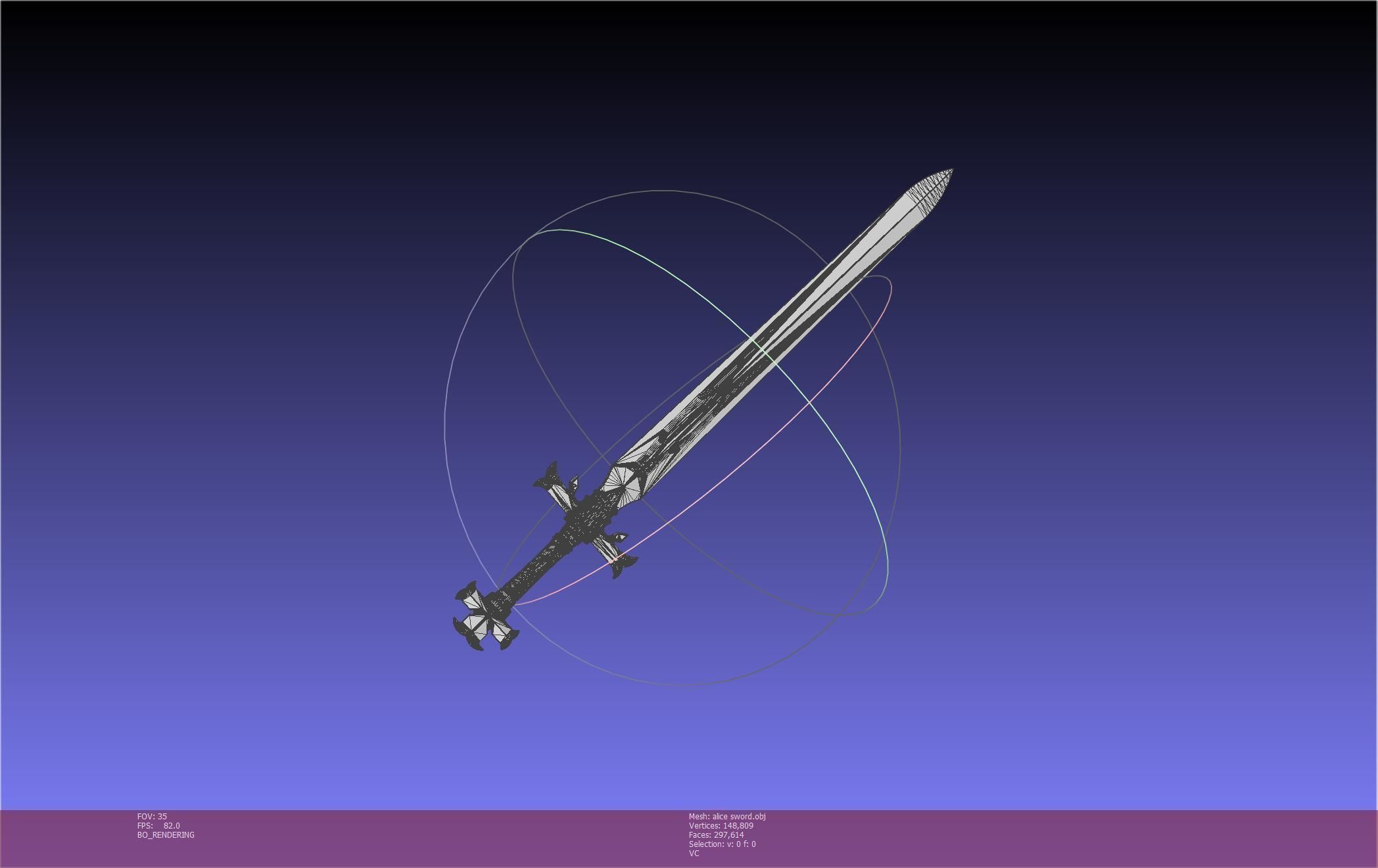 Sword Art Online Alicization Alice Sword Printable Assembly 3D print model_15