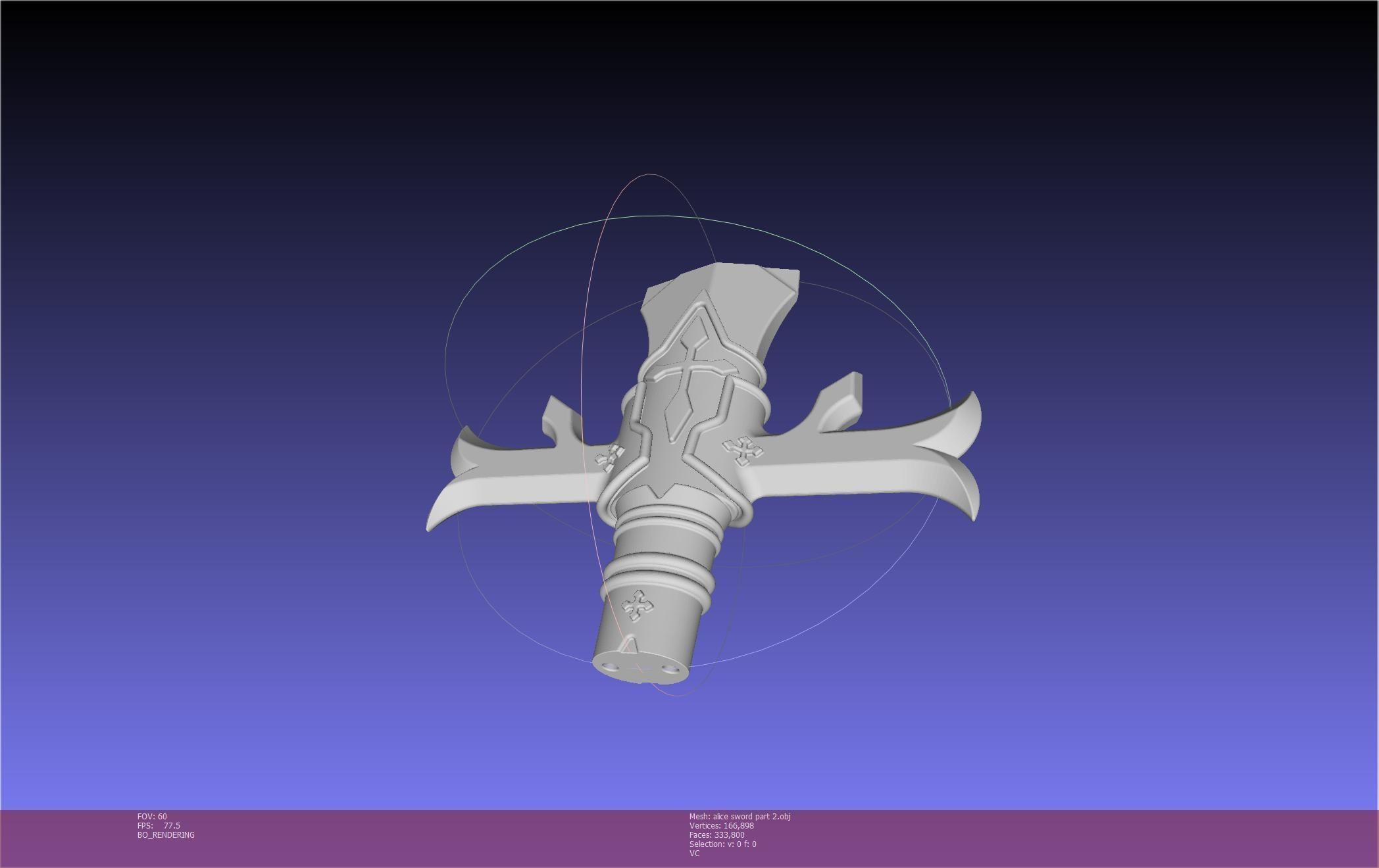 Sword Art Online Alicization Alice Sword Printable Assembly 3D print model_117