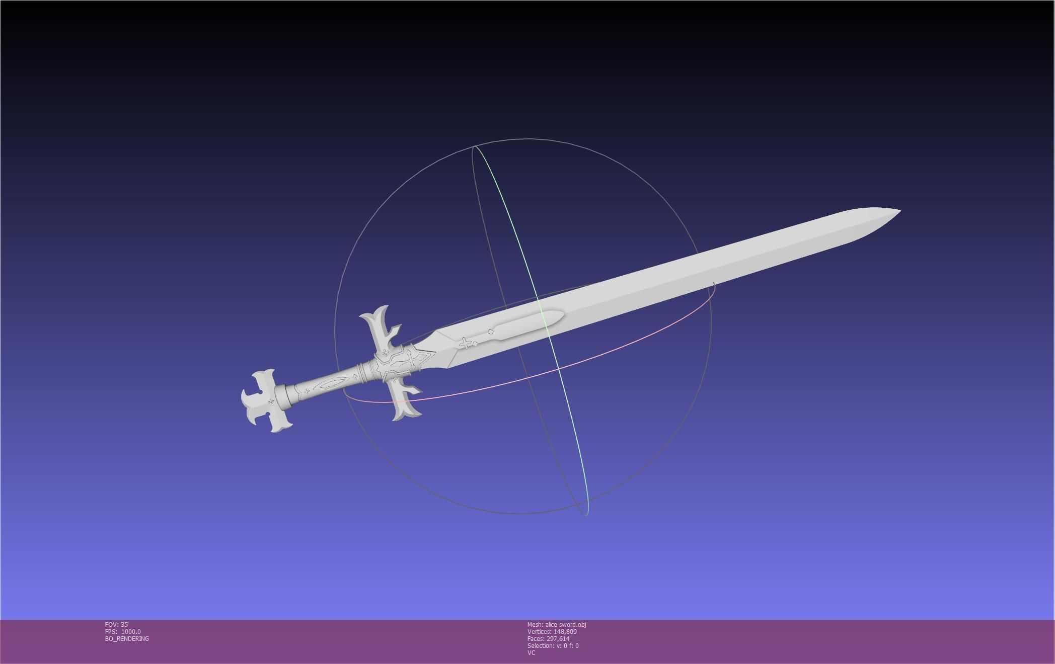 Sword Art Online Alicization Alice Sword Printable Assembly 3D print model_56