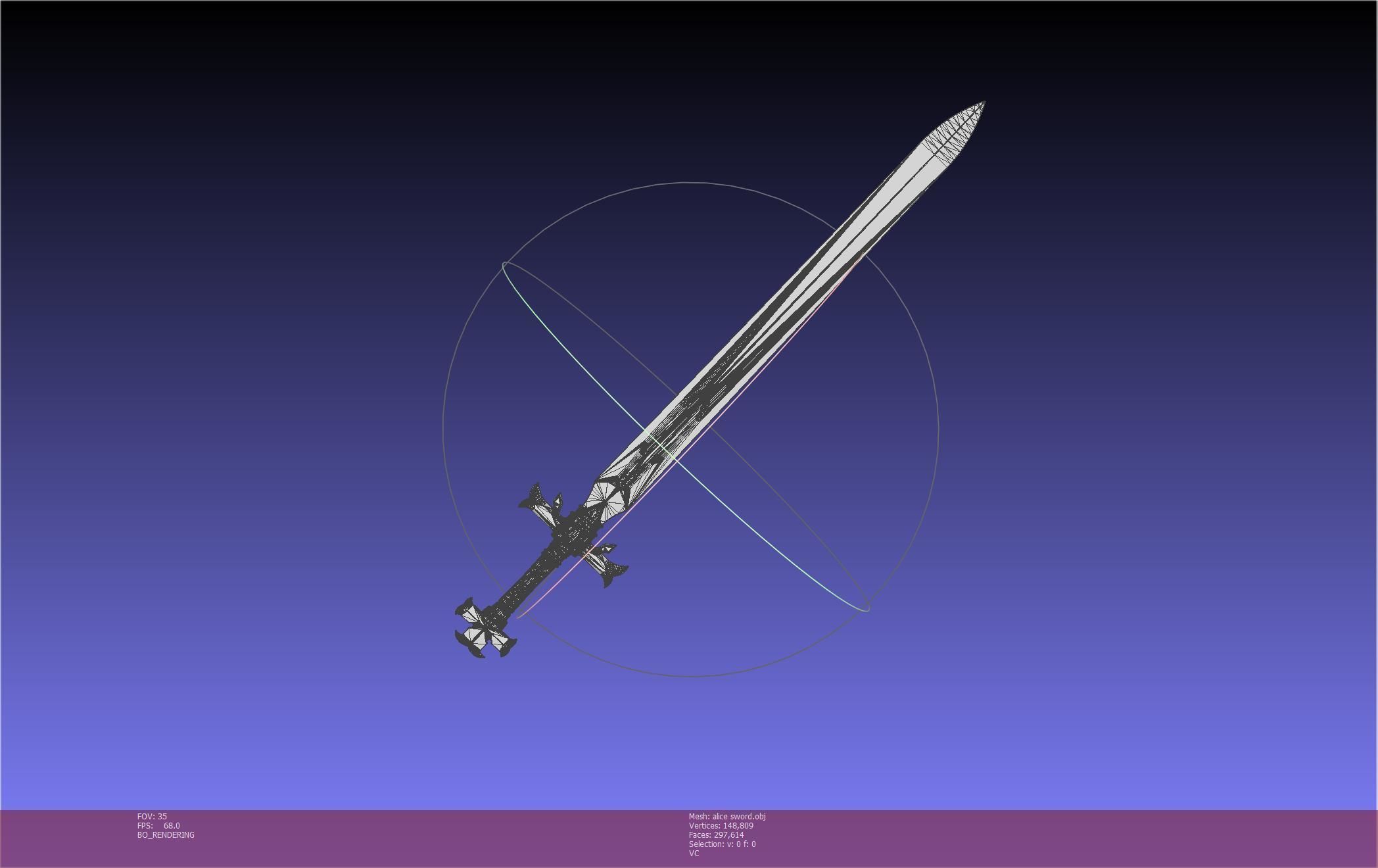 Sword Art Online Alicization Alice Sword Printable Assembly 3D print model_10