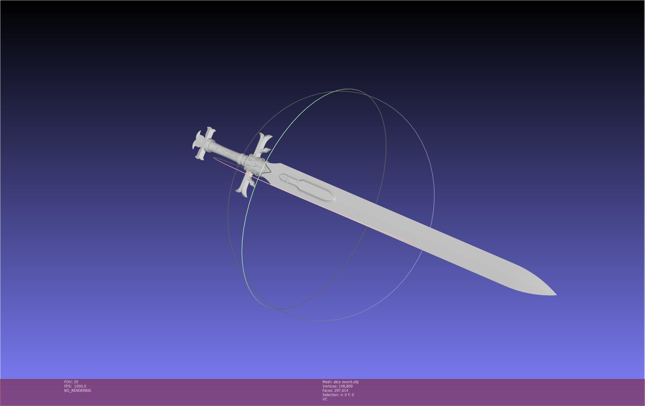 Sword Art Online Alicization Alice Sword Printable Assembly 3D print model_92