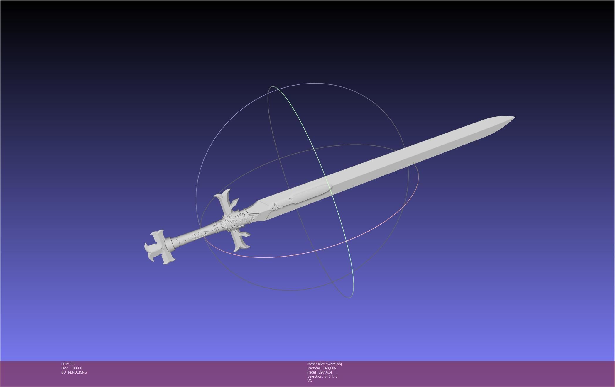 Sword Art Online Alicization Alice Sword Printable Assembly 3D print model_61