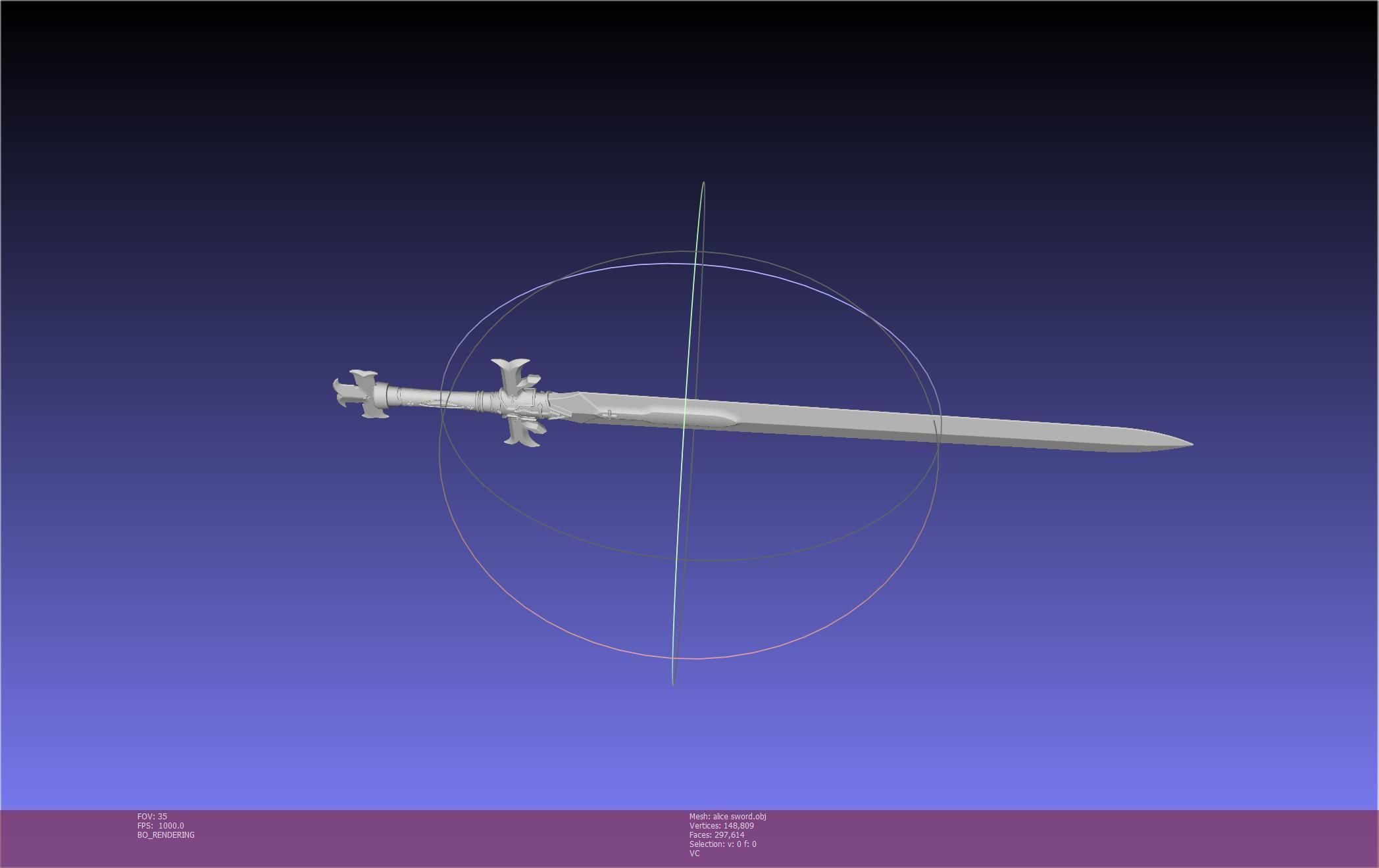 Sword Art Online Alicization Alice Sword Printable Assembly 3D print model_65