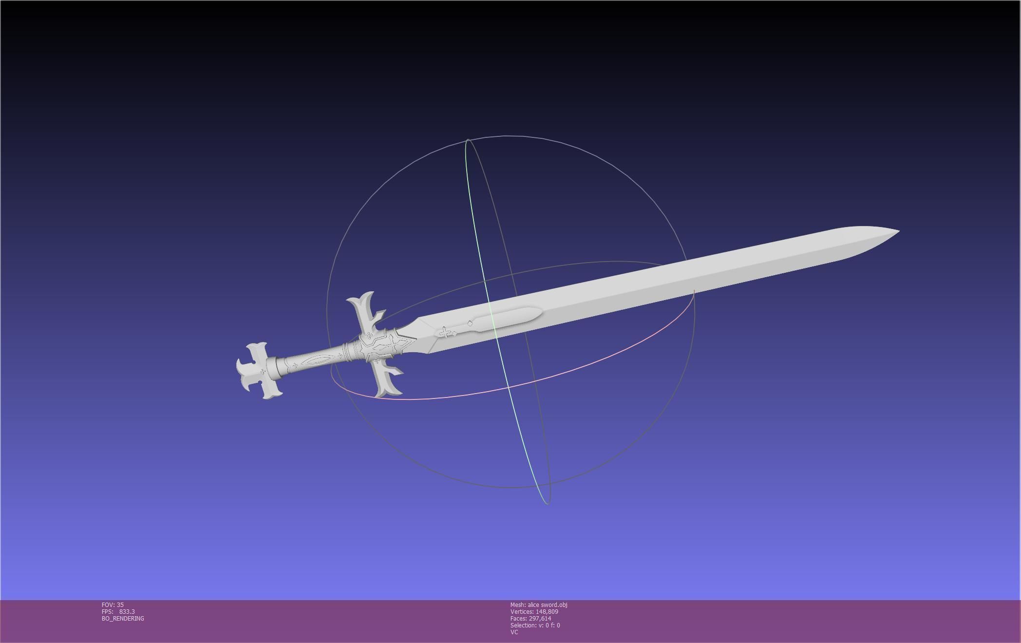 Sword Art Online Alicization Alice Sword Printable Assembly 3D print model_58