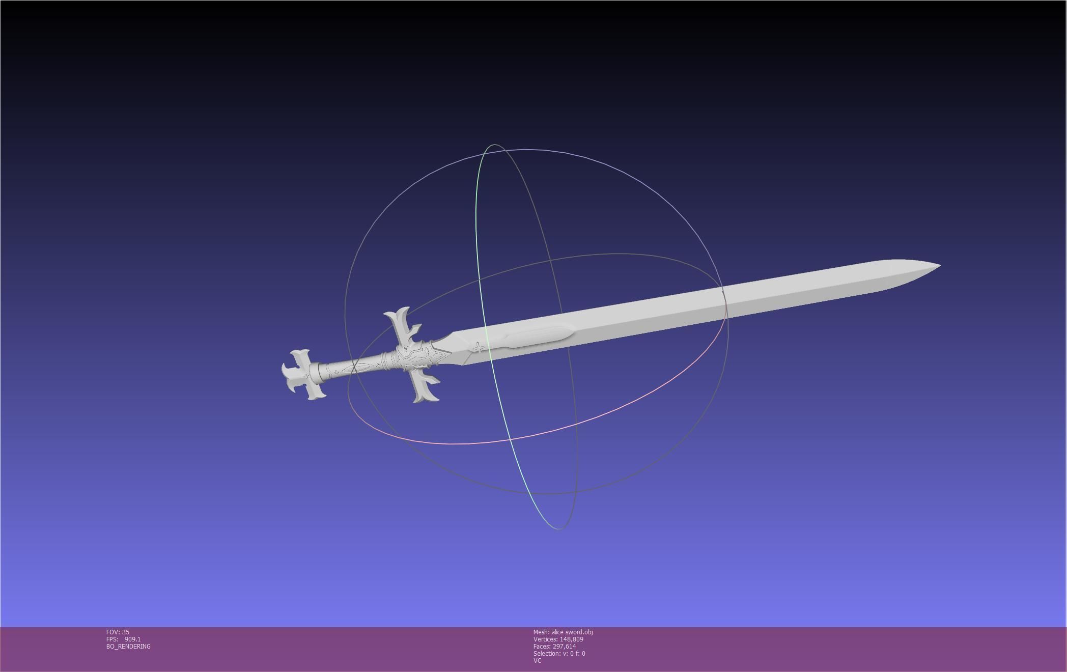 Sword Art Online Alicization Alice Sword Printable Assembly 3D print model_81