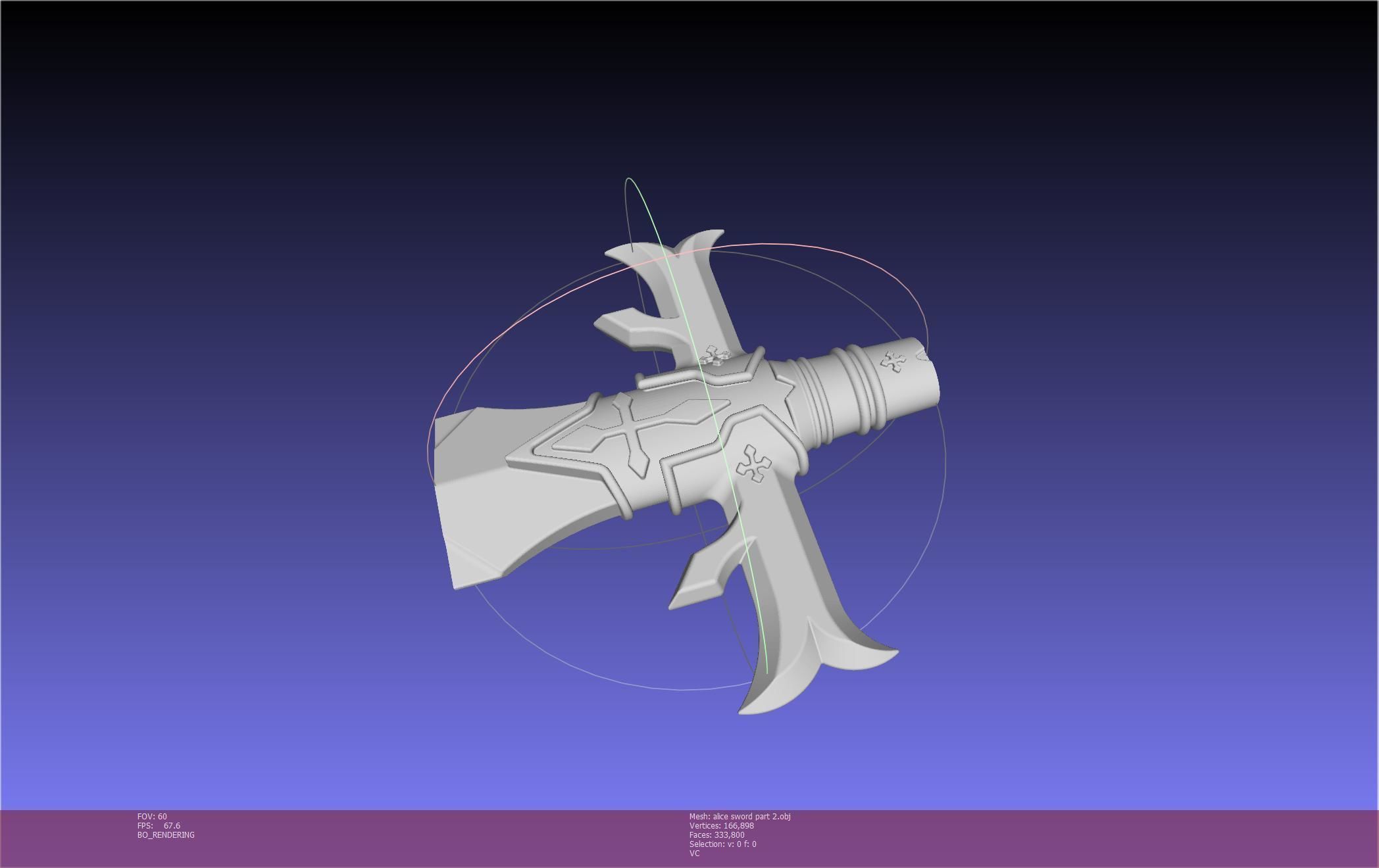 Sword Art Online Alicization Alice Sword Printable Assembly 3D print model_133