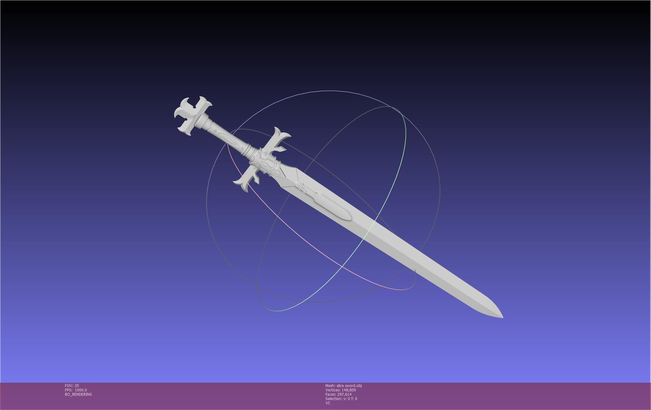 Sword Art Online Alicization Alice Sword Printable Assembly 3D print model_78