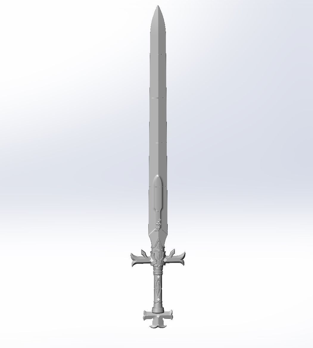 Sword Art Online Alicization Alice Sword Printable Assembly 3D print model_4