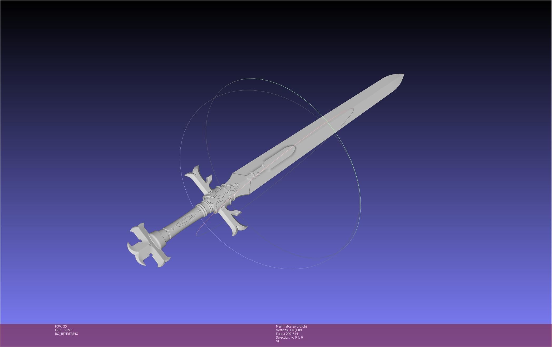 Sword Art Online Alicization Alice Sword Printable Assembly 3D print model_98