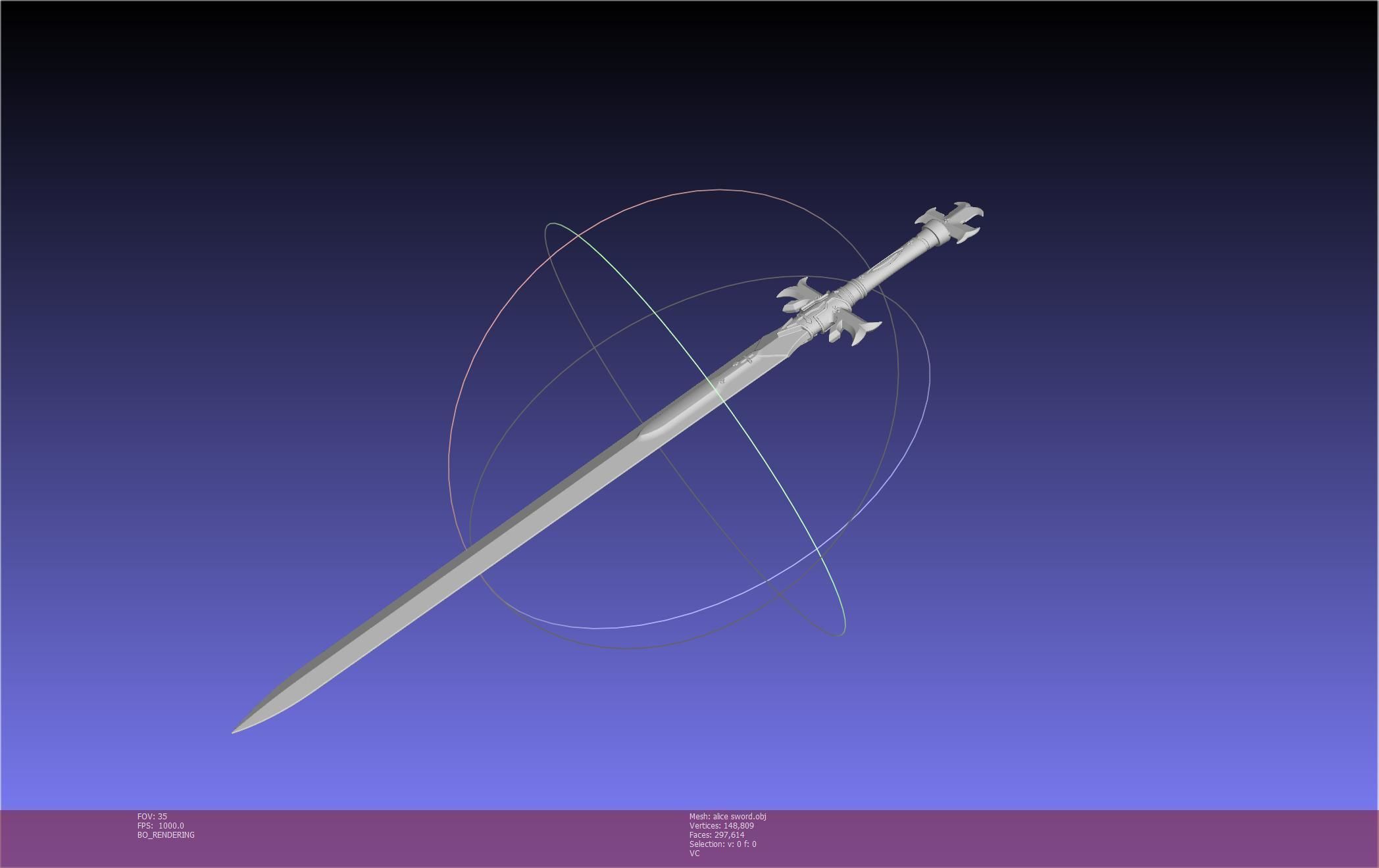 Sword Art Online Alicization Alice Sword Printable Assembly 3D print model_93