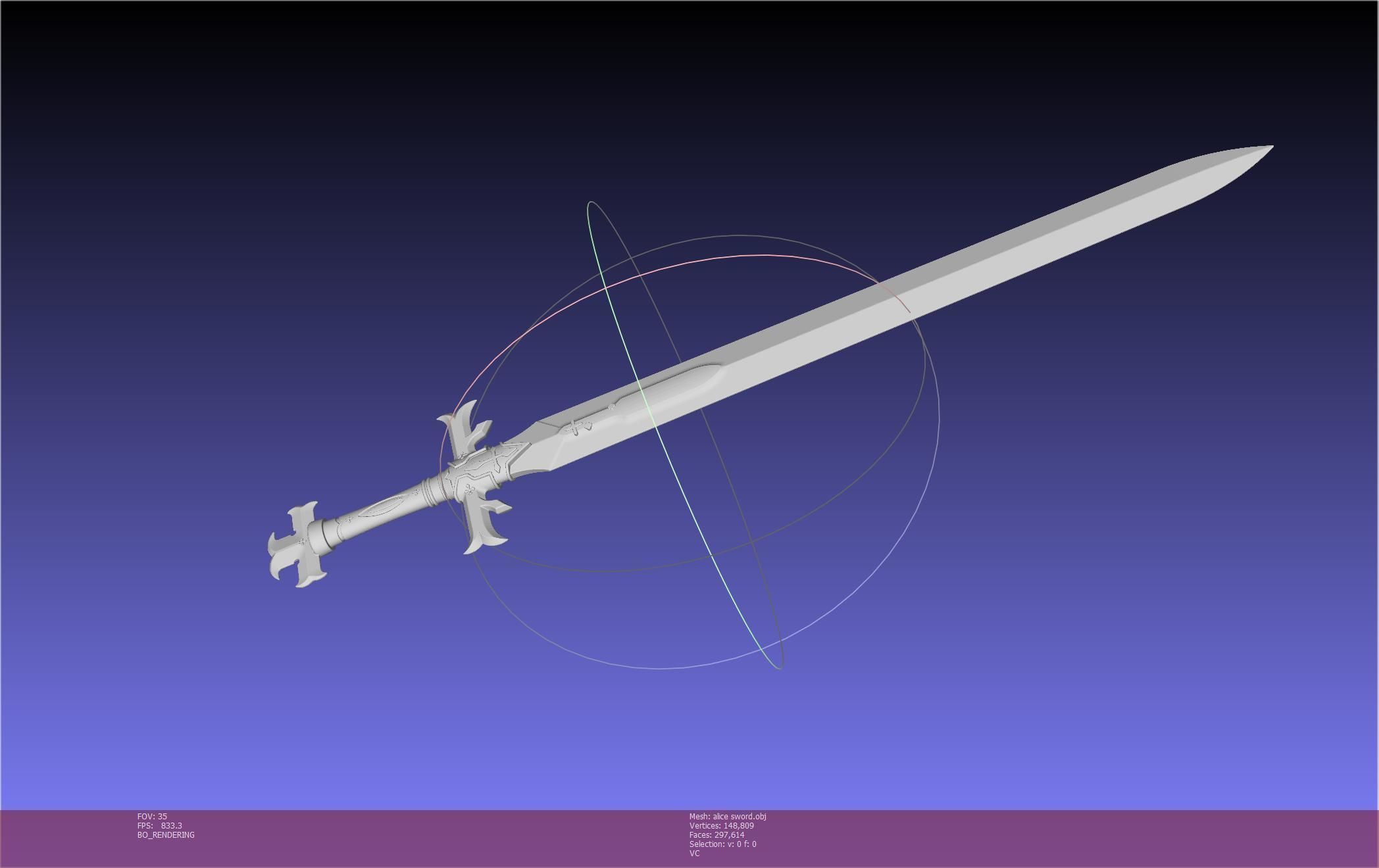Sword Art Online Alicization Alice Sword Printable Assembly 3D print model_102