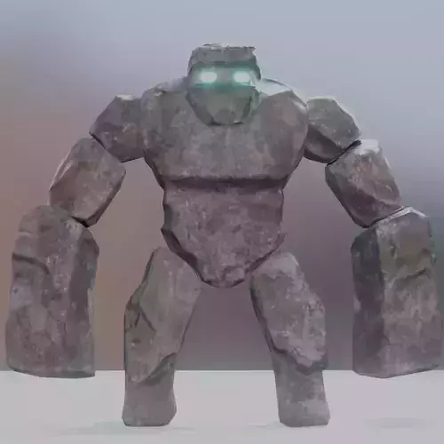 Giant Stone Free low-poly 3D model